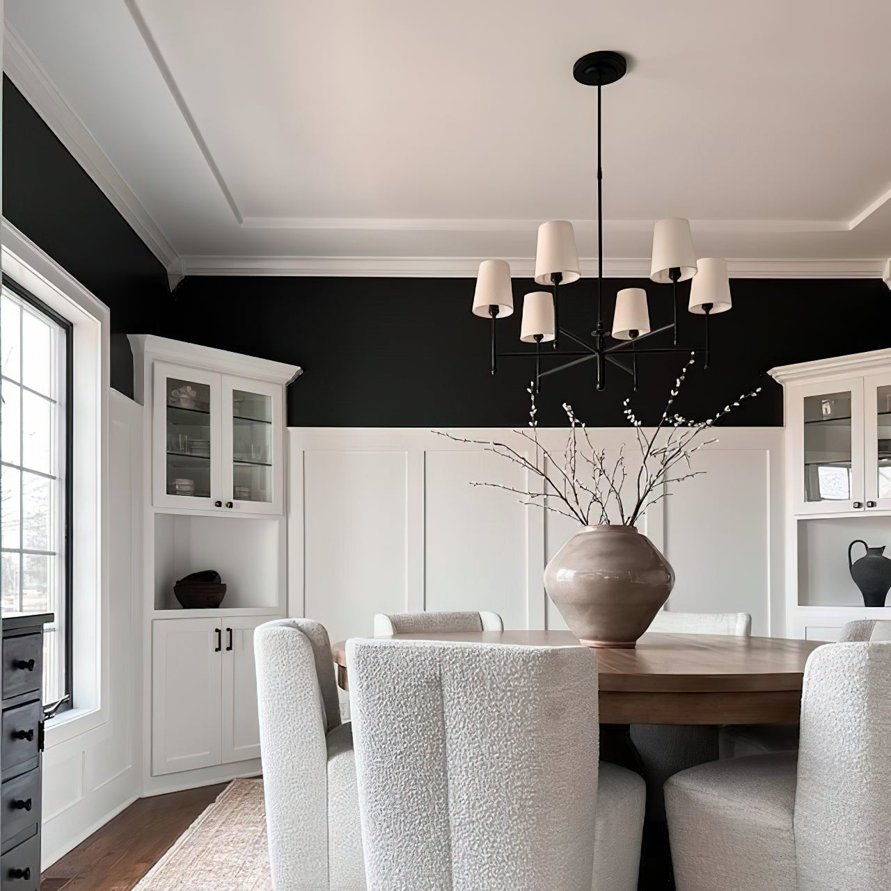 Valea 4/6-flammiger Kronleuchter im Mid-Century-Stil