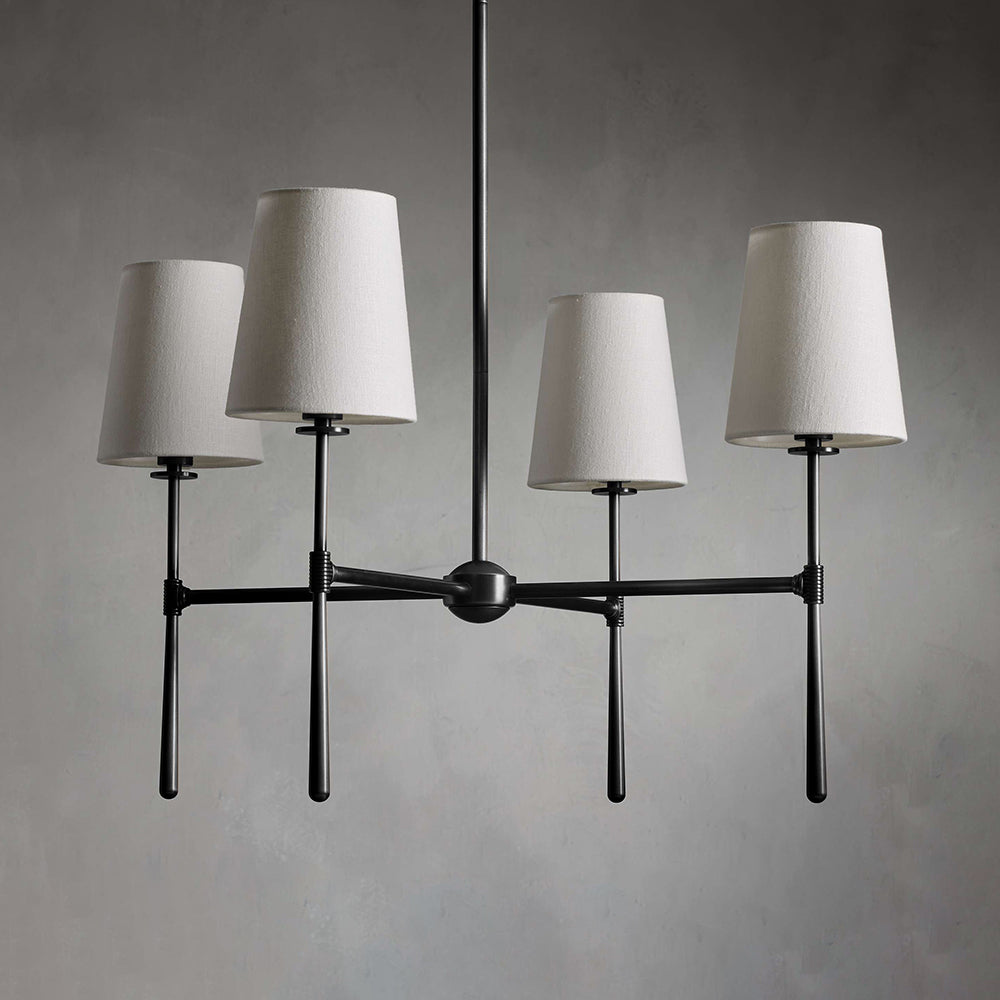 Valea 4/6-flammiger Kronleuchter im Mid-Century-Stil