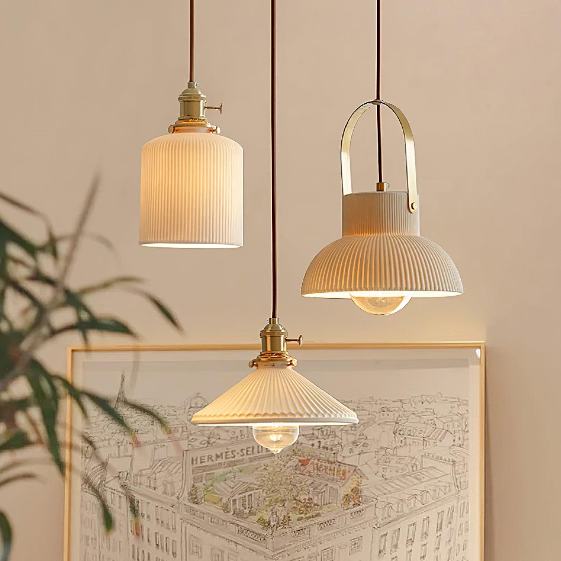 York Keramik-Messing-Pendelleuchte-Letslighting