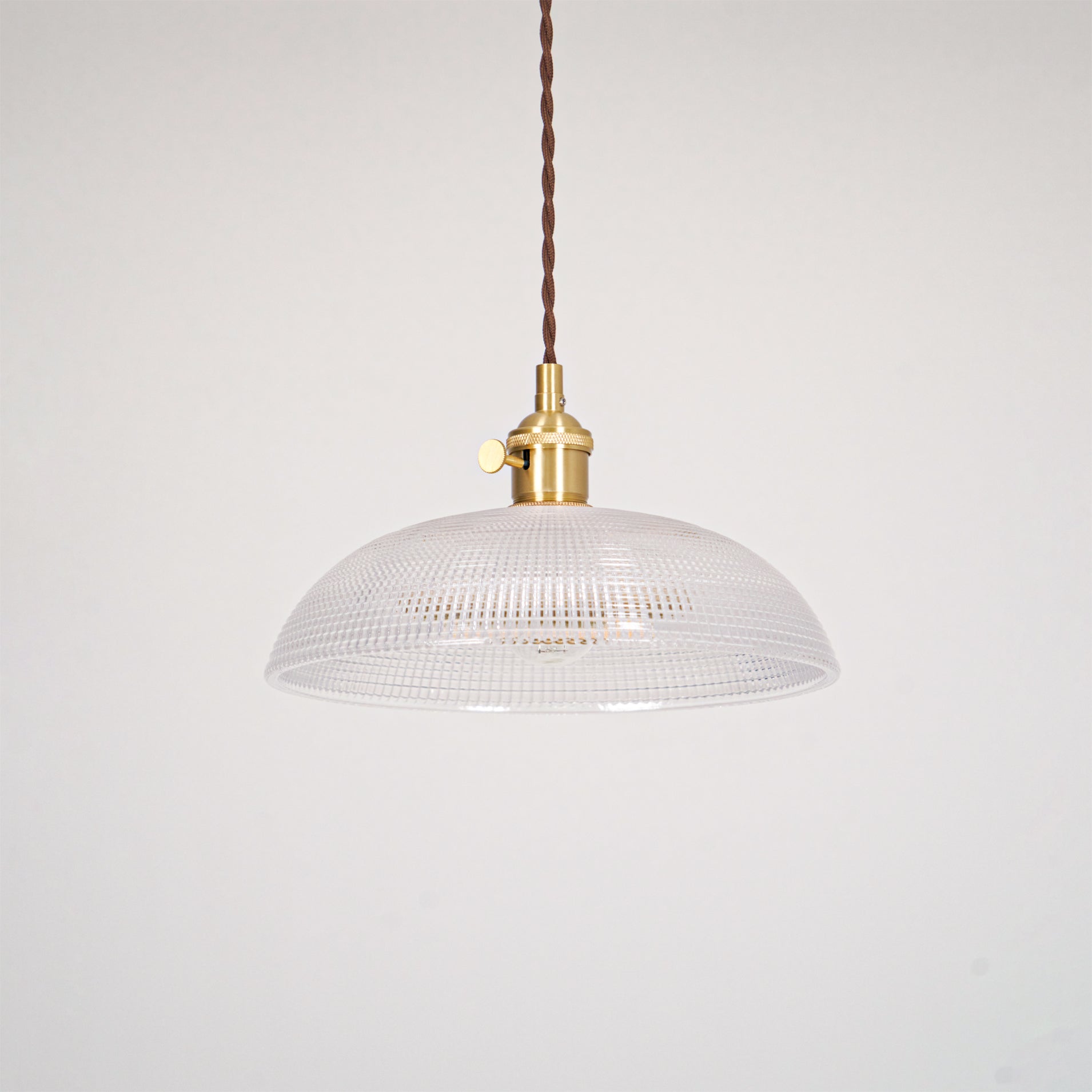 Ribbed Spiral Pendant Light - Blowlighting