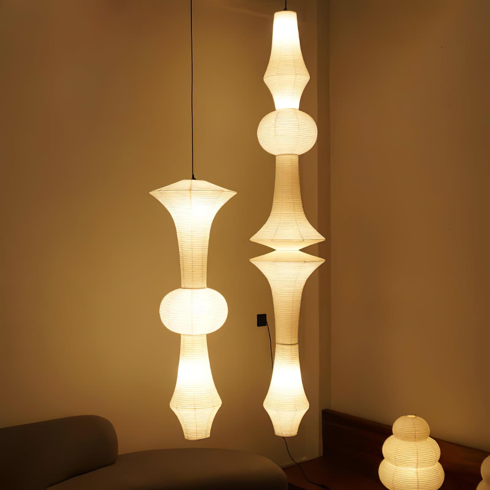 Washi Paper E Pendant Light - Blowlighting