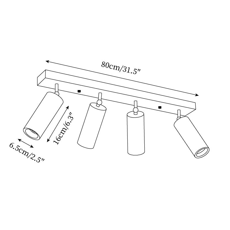 Navine 3-Light Adjustable Ceiling Spotlight - Letslighting