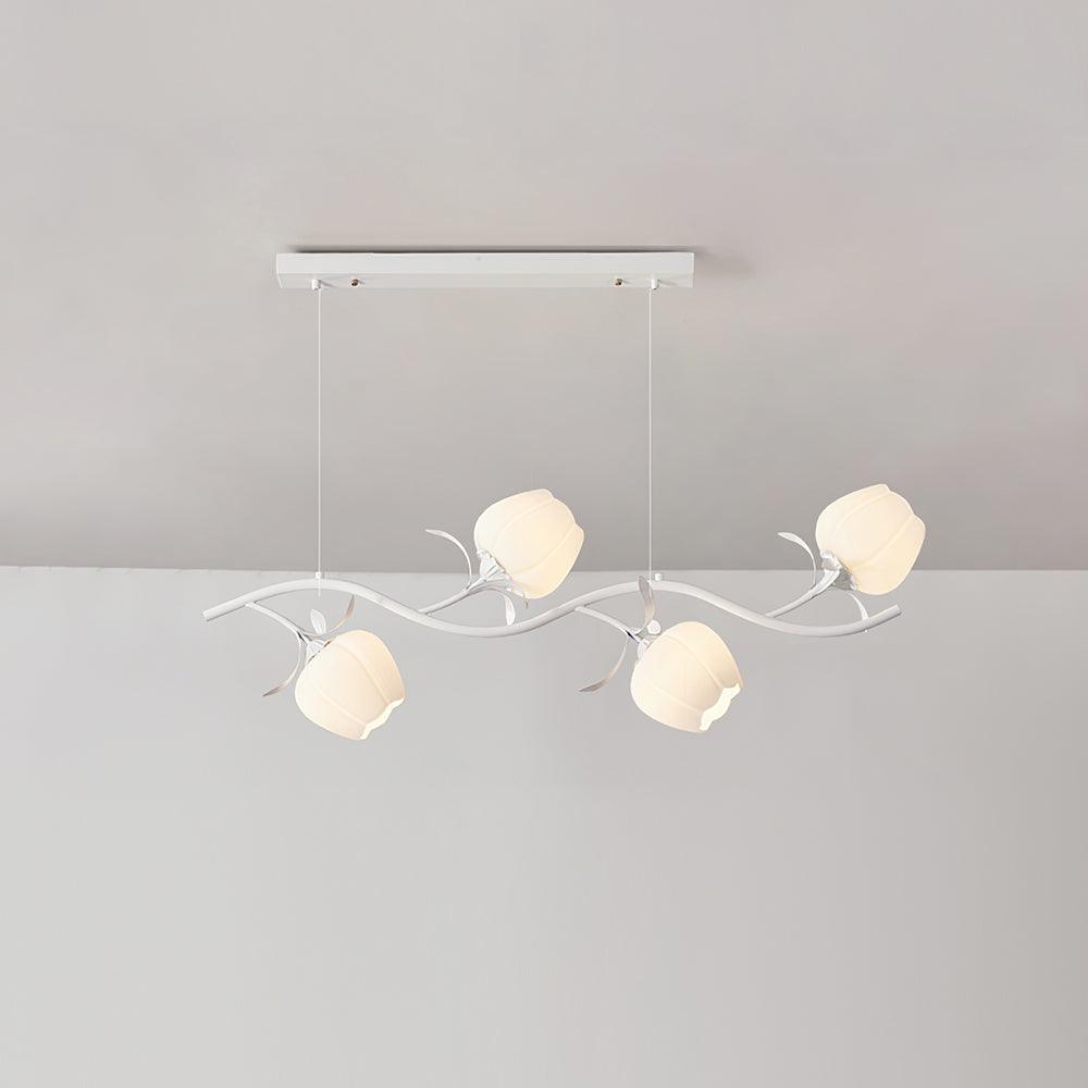 Lustra Eleganter Kronleuchter Blumen-Glas-Letslighting