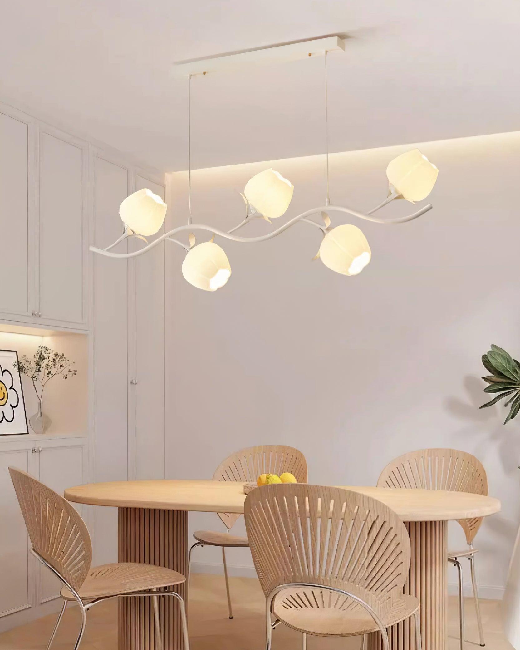 Lustra Eleganter Kronleuchter Blumen-Glas-Letslighting