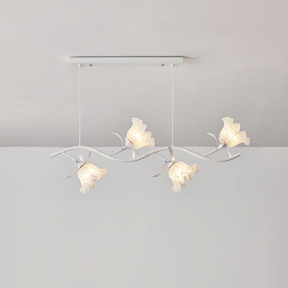 Lustra Eleganter Kronleuchter Blumen-Glas-Letslighting
