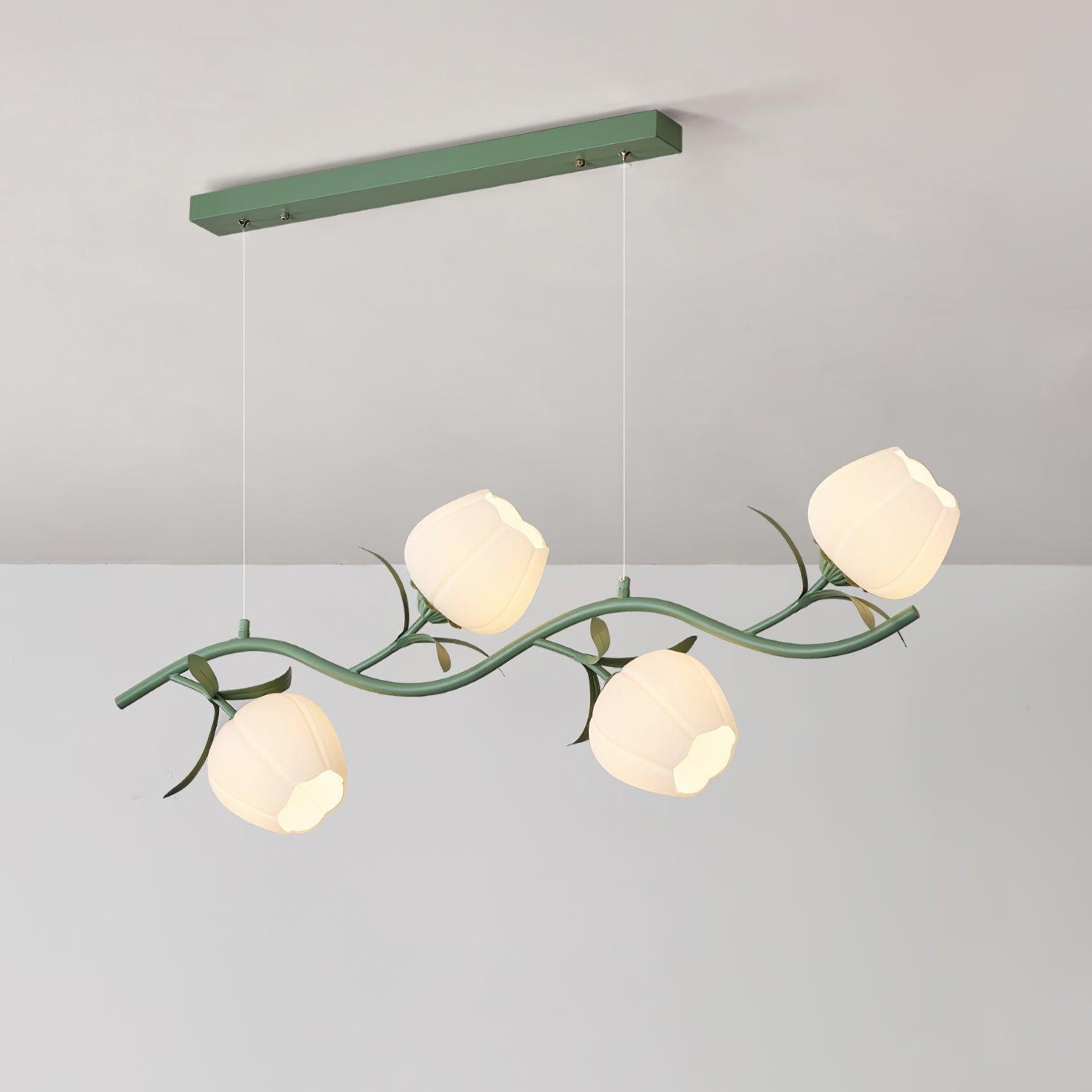 Lustra Eleganter Kronleuchter Blumen-Glas-Letslighting