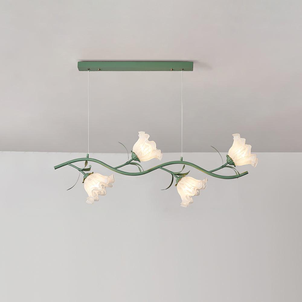 Lustra Eleganter Kronleuchter Blumen-Glas-Letslighting