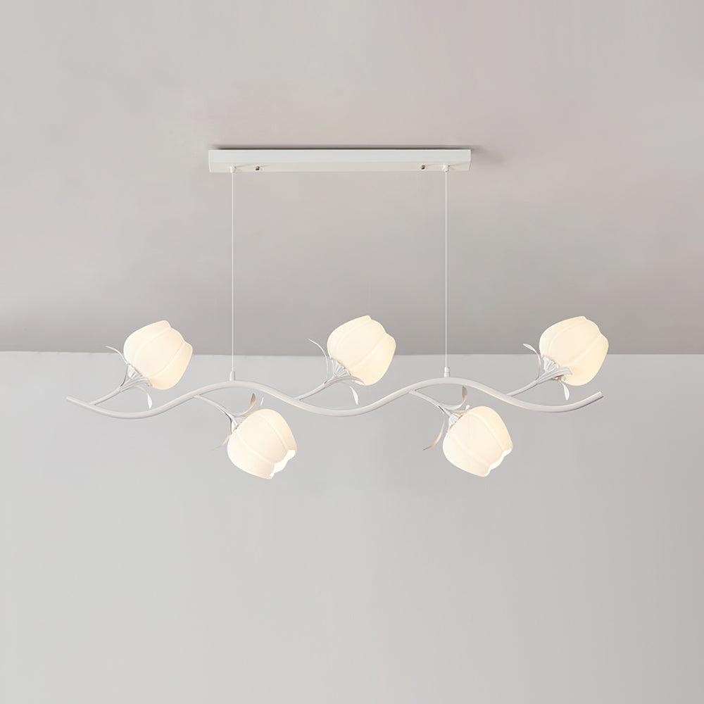 Lustra Eleganter Kronleuchter Blumen-Glas-Letslighting