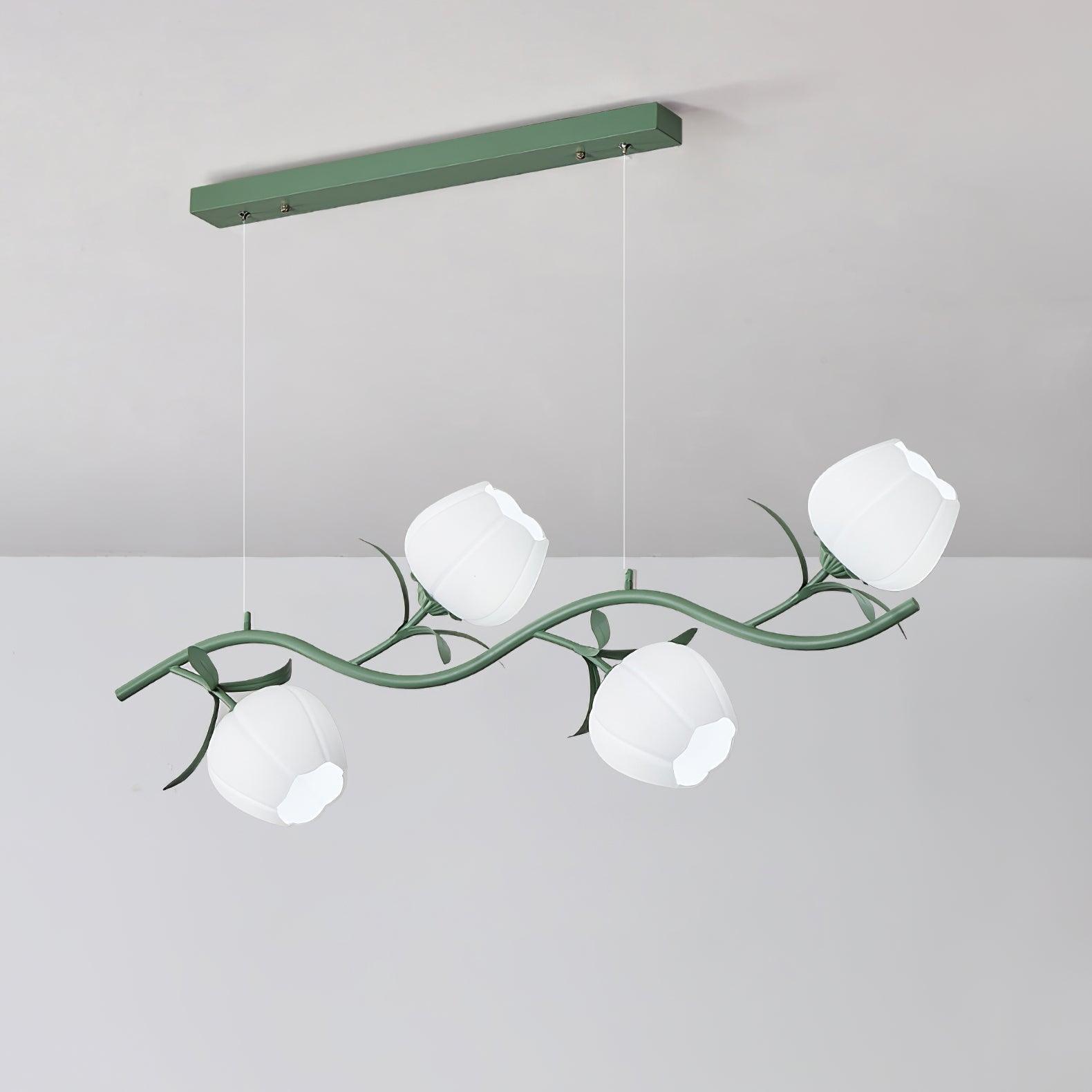 Lustra Eleganter Kronleuchter Blumen-Glas-Letslighting