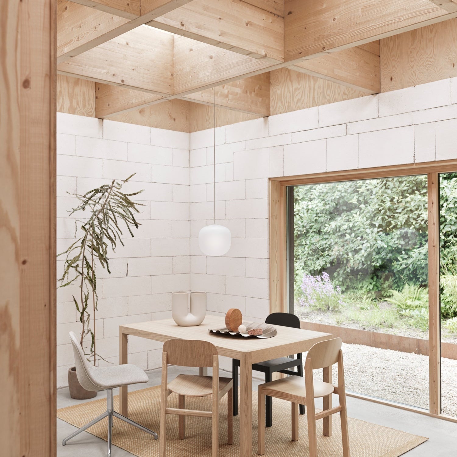 Valentina  Pendant Lamp Semi-transparent Glass