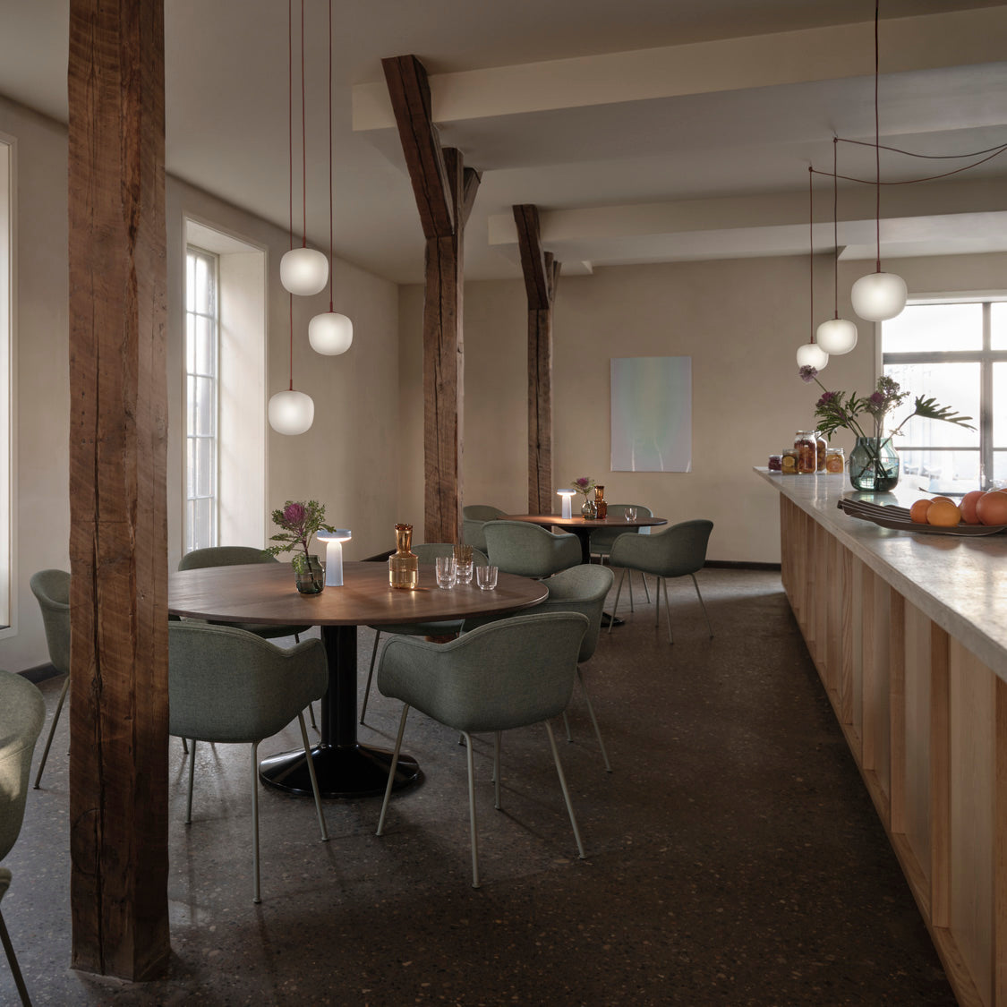 Valentina  Pendant Lamp Semi-transparent Glass