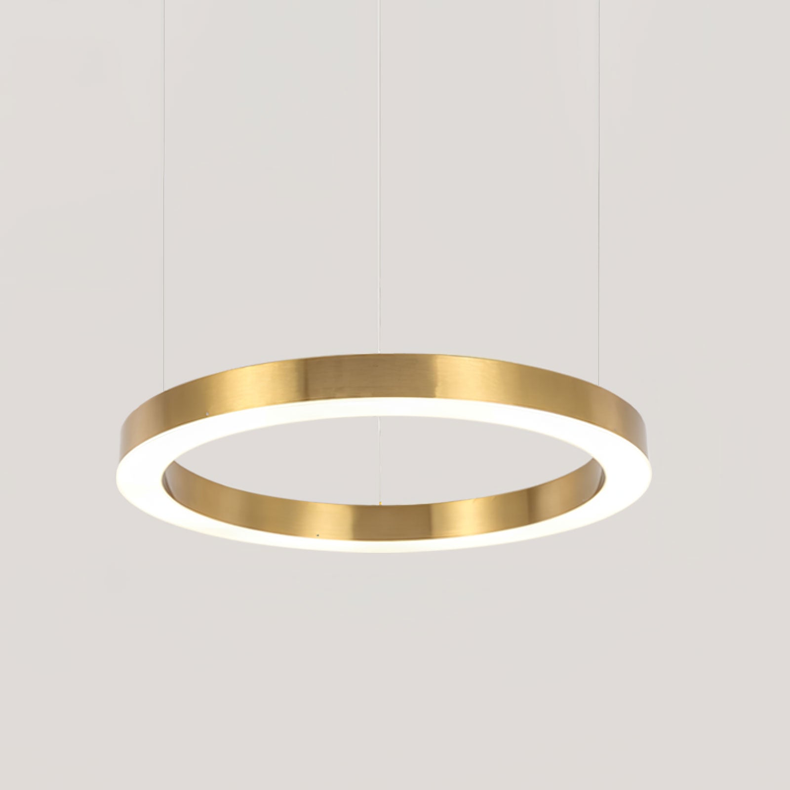 Lustra Pendelleuchte LED Ring Gold Modern 3 Ring-Letslighting