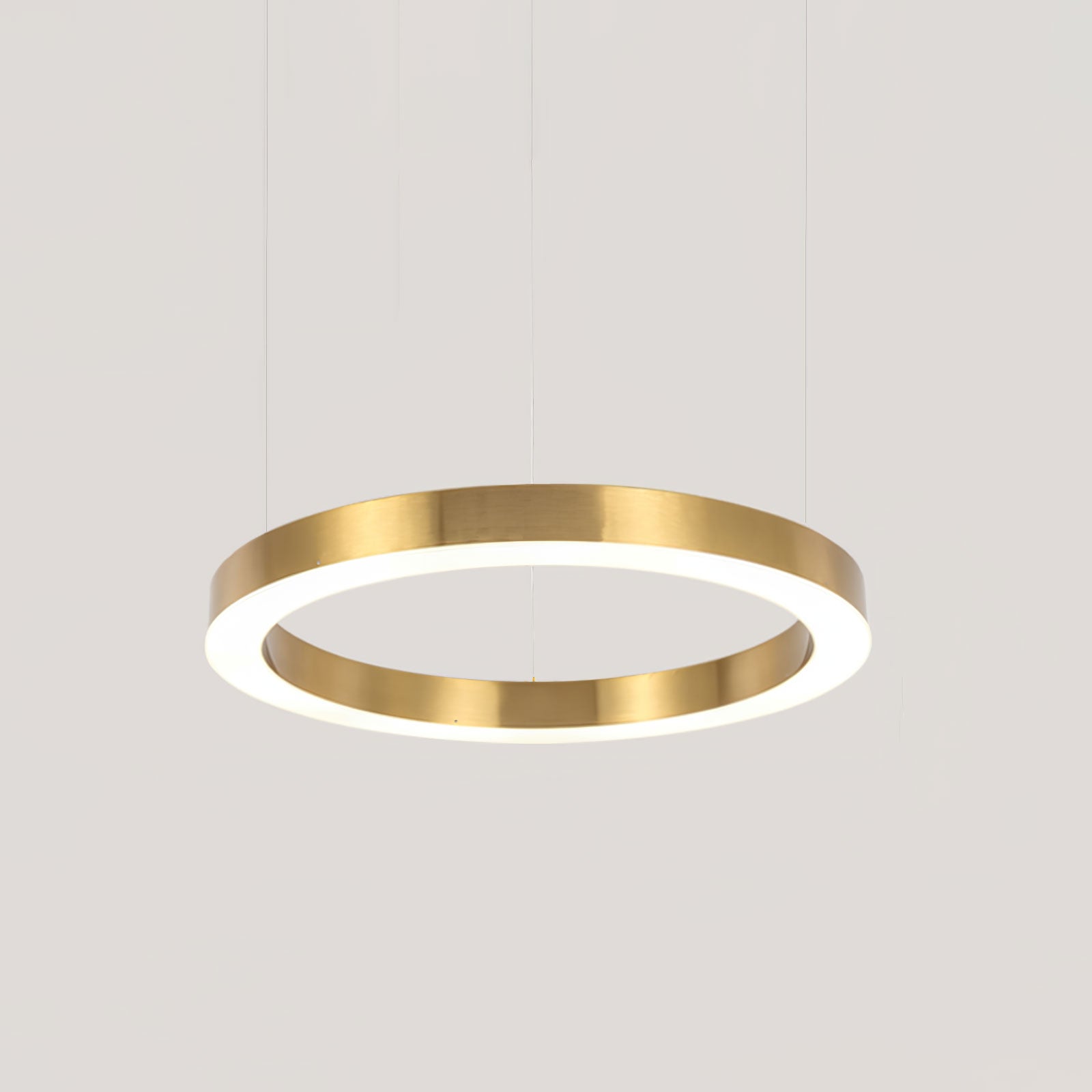 Lustra Pendelleuchte LED Ring Gold Modern 3 Ring-Letslighting