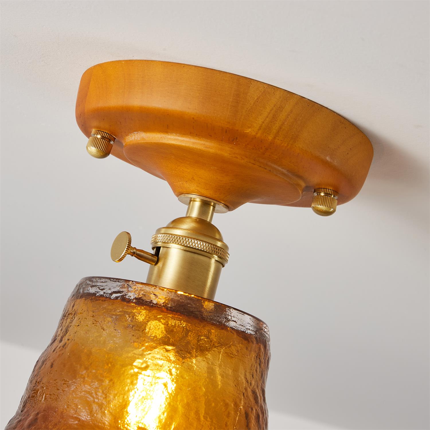 Elano Glas Deckenleuchte-Letslighting