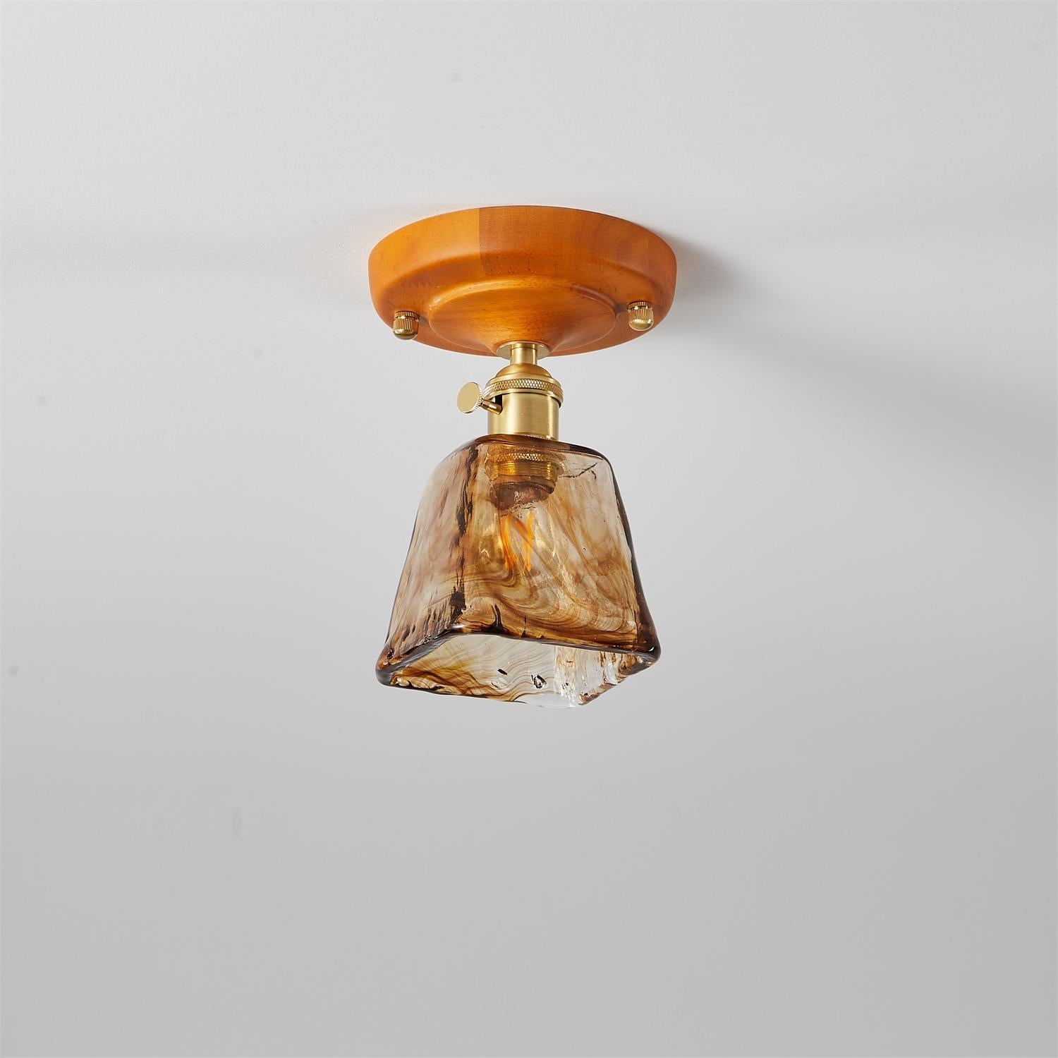 Elano Glas Deckenleuchte-Letslighting