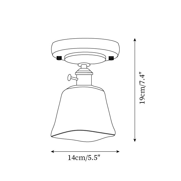 Elano Glas Deckenleuchte-Letslighting