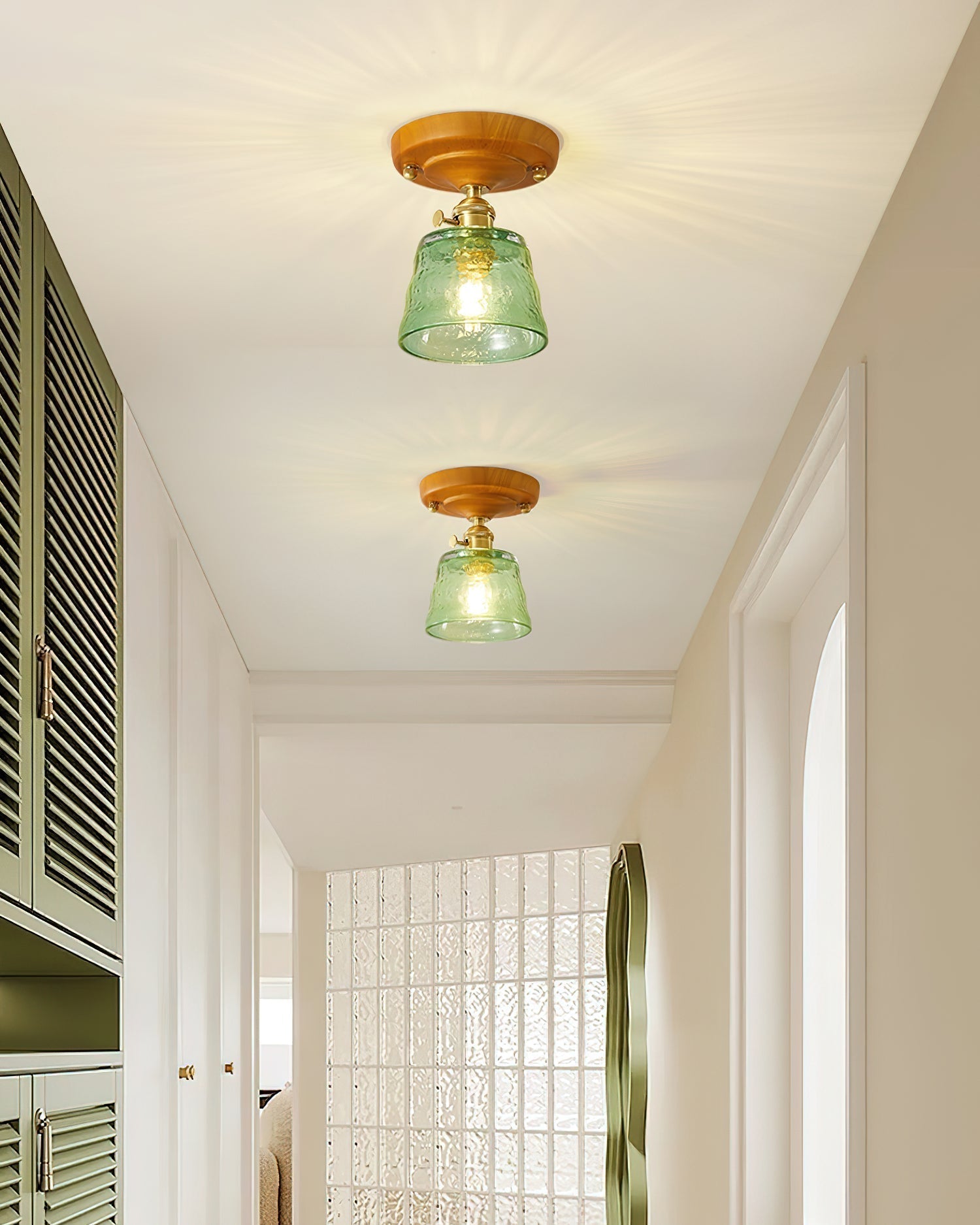 Elano Glas Deckenleuchte-Letslighting