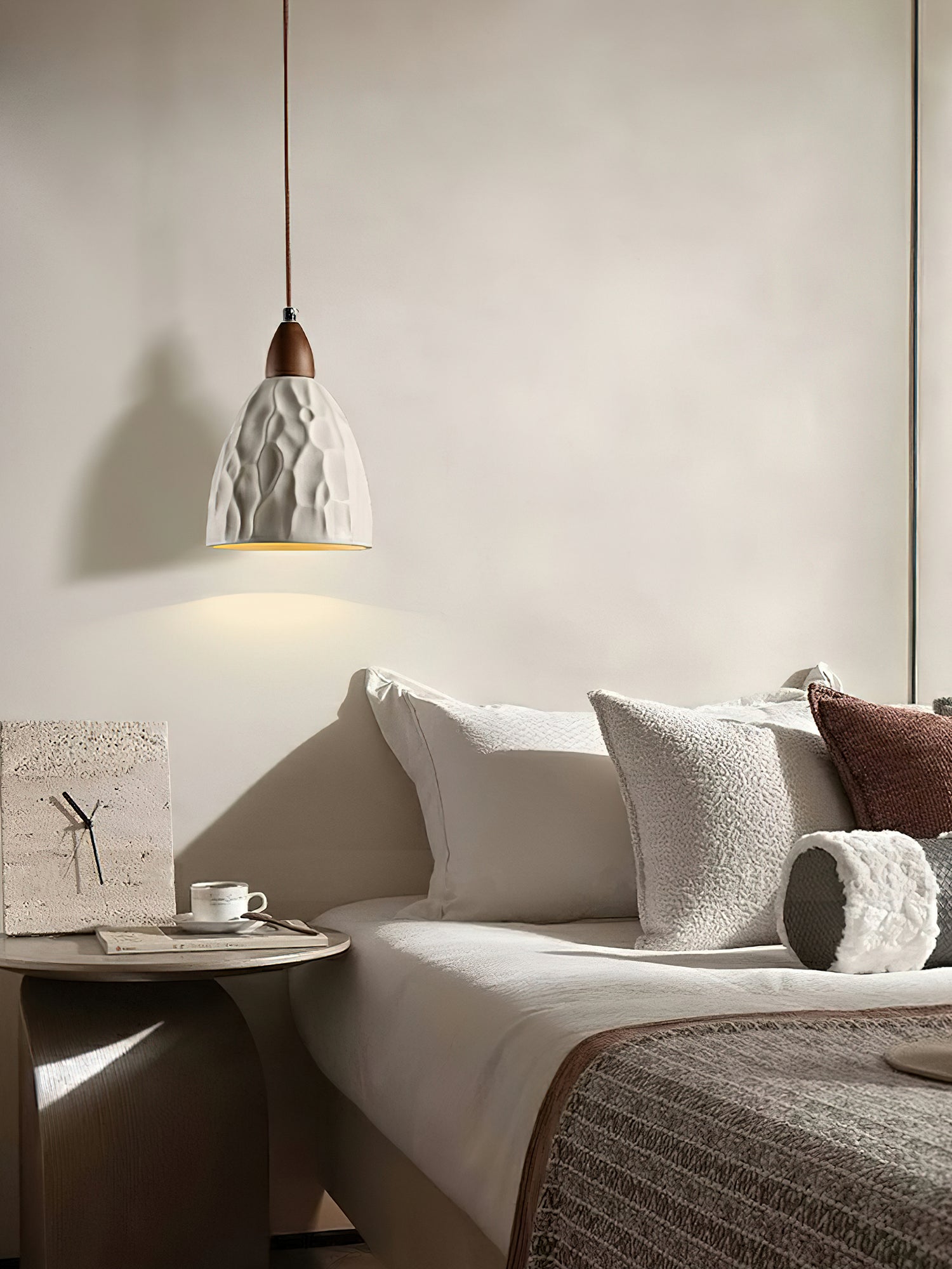 Osilora Premium Nordisch Kunst Ripple Holz Pendelleuchte-Letslighting