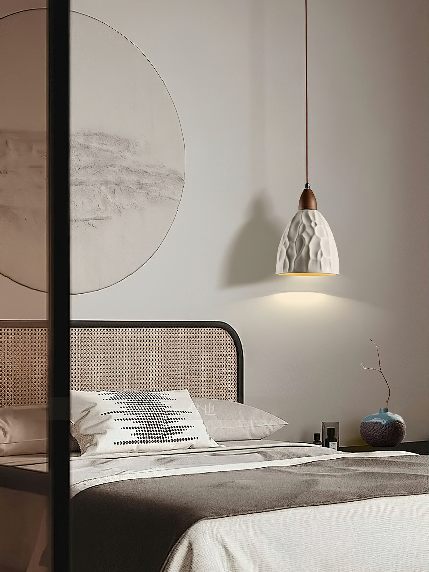 Osilora Premium Nordisch Kunst Ripple Holz Pendelleuchte-Letslighting