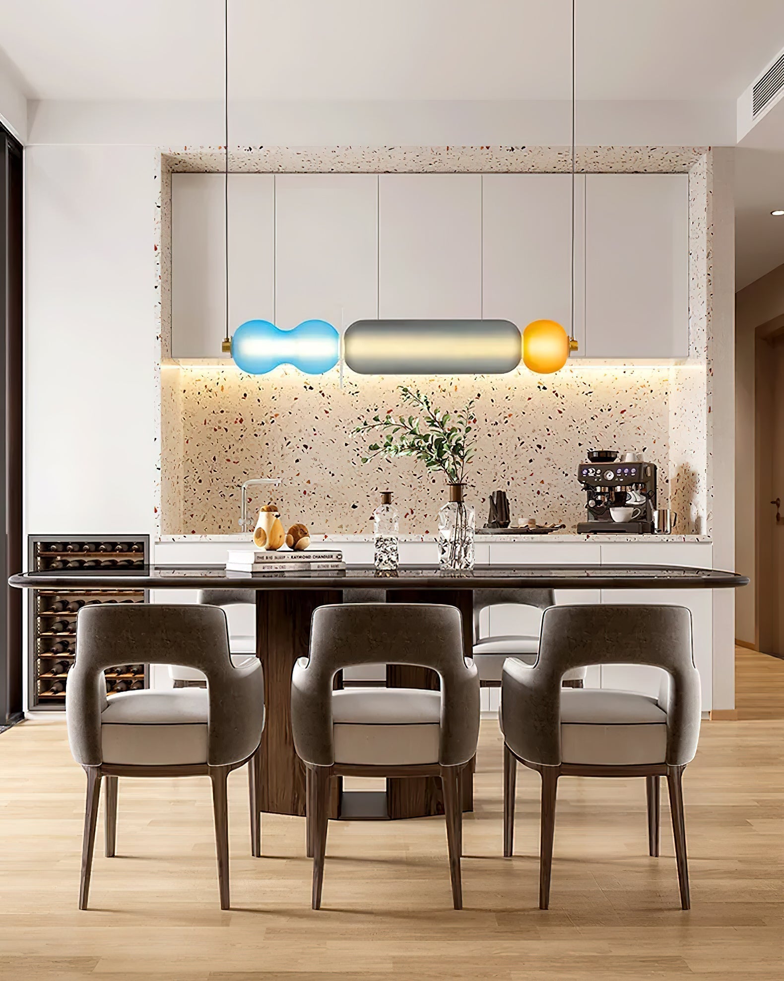Lustra Pendelleuchte Farbiges Glas Modern-Letslighting