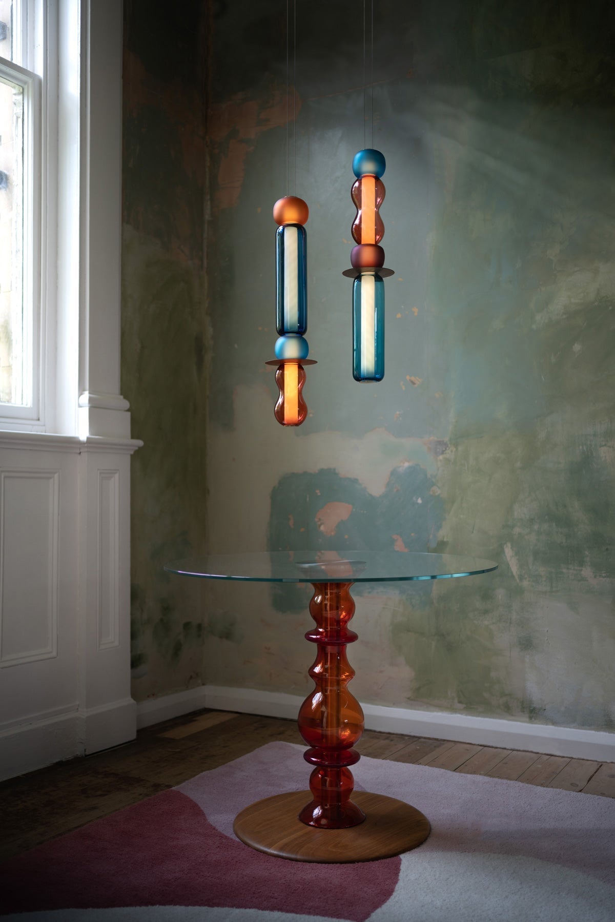 Lustra Pendelleuchte Farbiges Glas Modern-Letslighting
