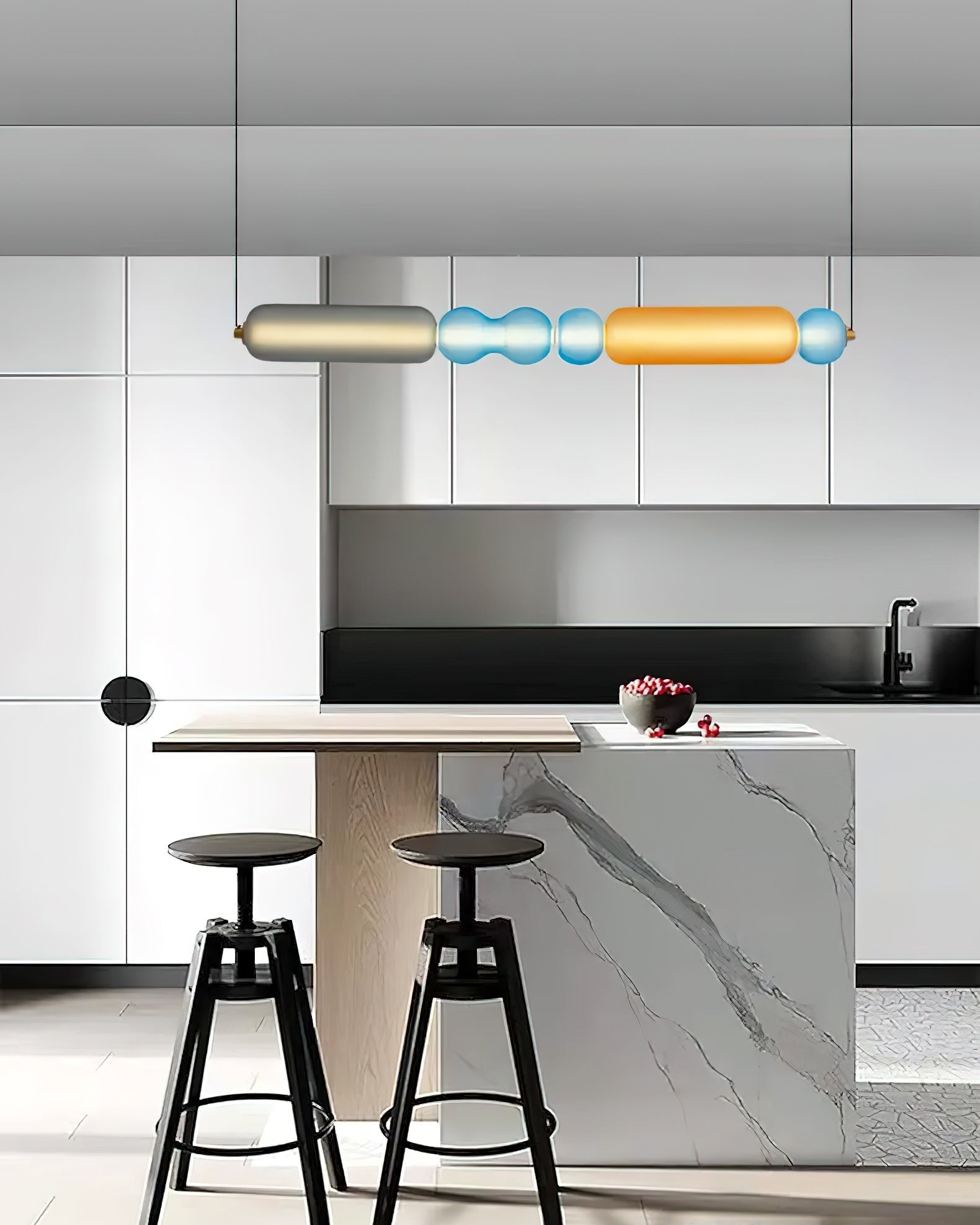 Lustra Pendelleuchte Farbiges Glas Modern-Letslighting