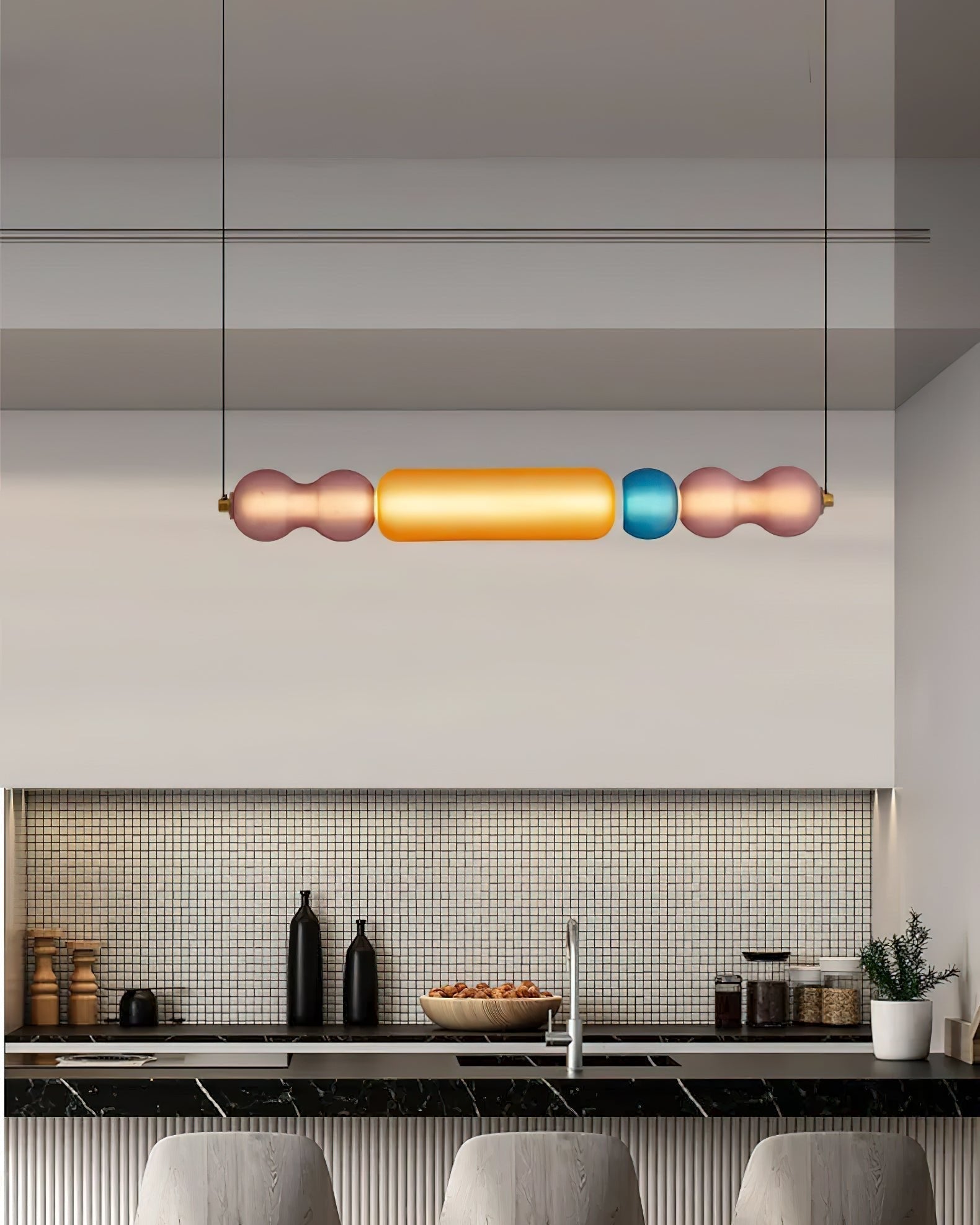 Lustra Pendelleuchte Farbiges Glas Modern-Letslighting