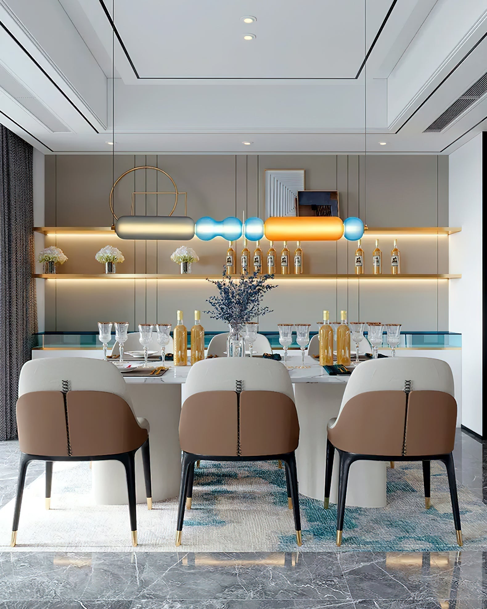 Lustra Pendelleuchte Farbiges Glas Modern-Letslighting