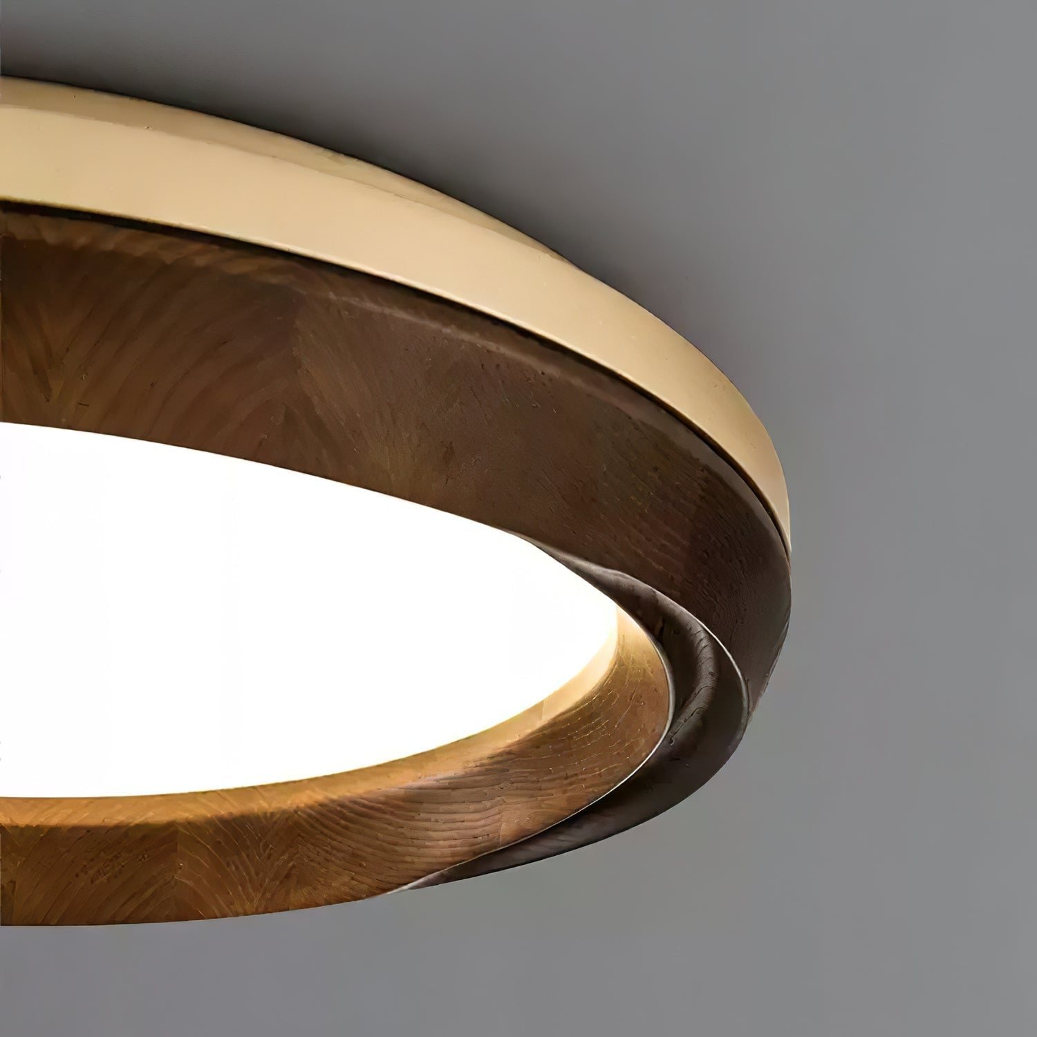 Aurdoreth Modern Minimalistisch Ripple Holz Deckenleuchte-Letslighting