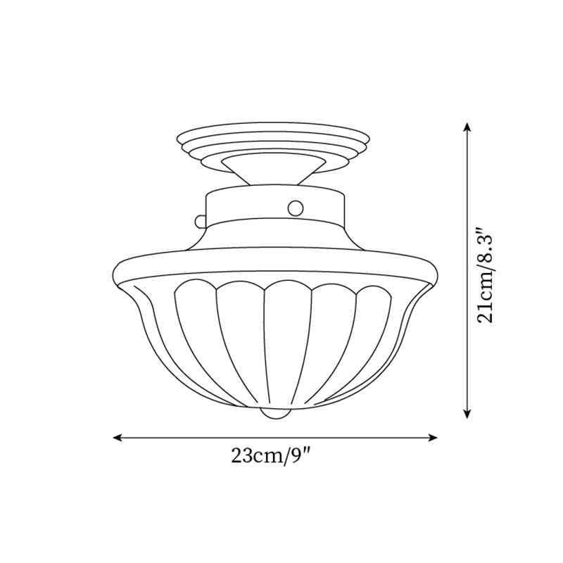 Evola Vintage Deckenleuchte aus Glas-Letslighting