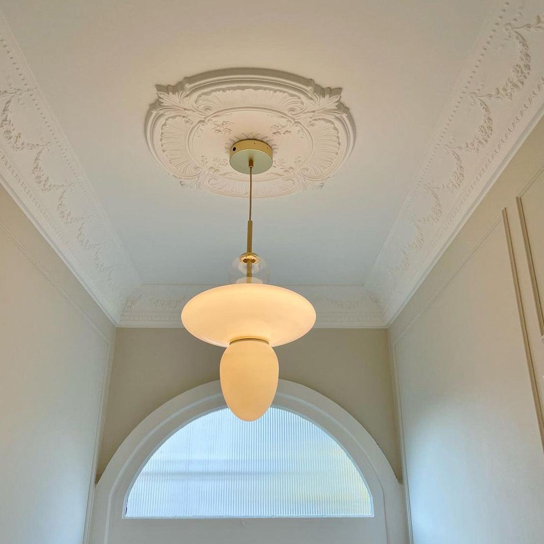 Orbelin Pendelleuchte Modern Mattglas Und Messing-Letslighting