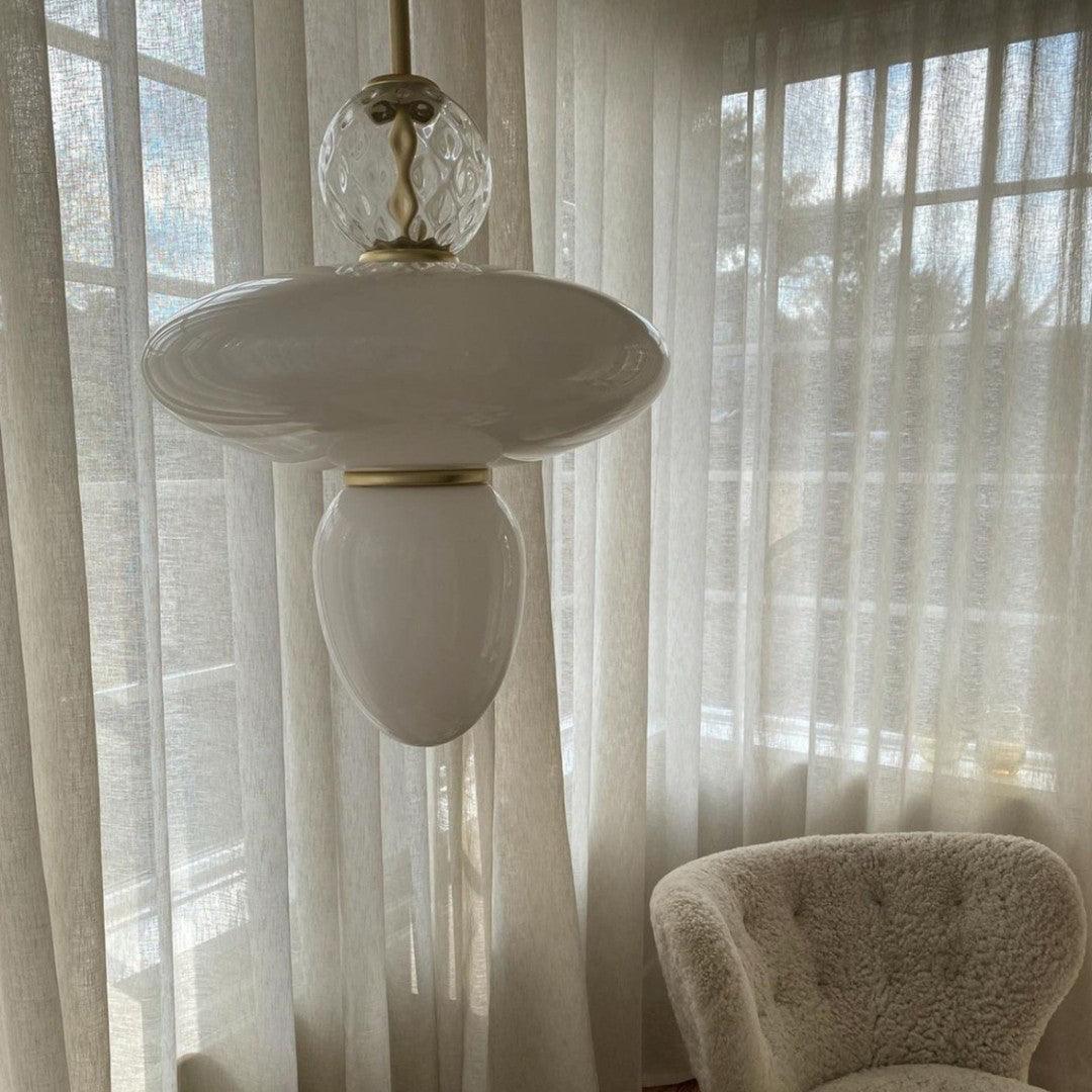Orbelin Pendelleuchte Modern Mattglas Und Messing-Letslighting