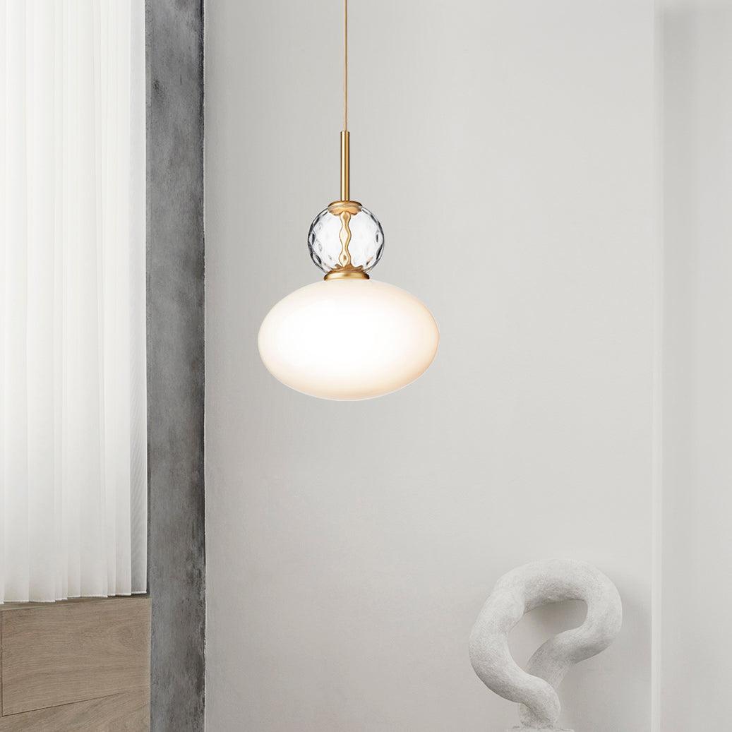 Orbelin Pendelleuchte Modern Mattglas Und Messing-Letslighting