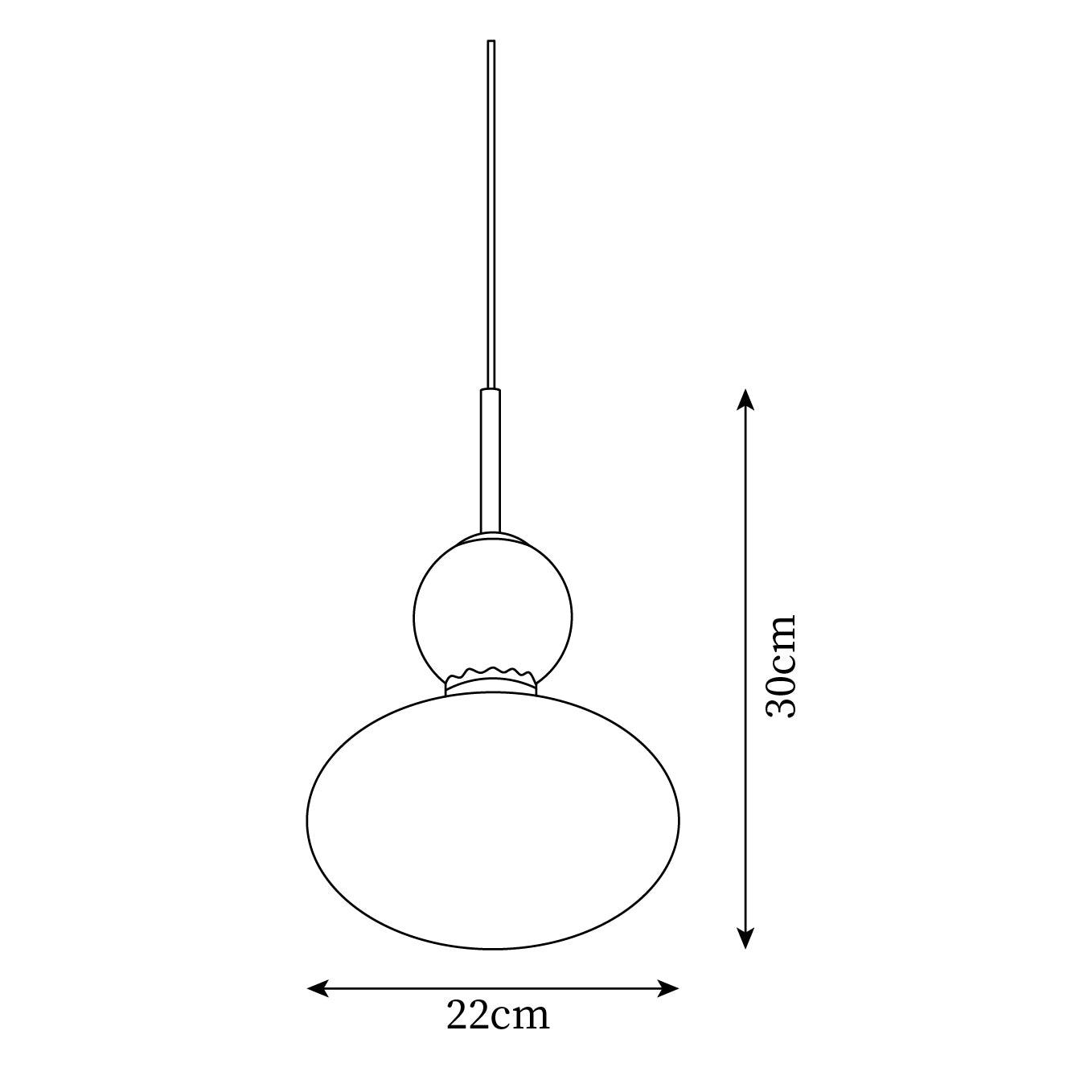 Orbelin Pendelleuchte Modern Mattglas Und Messing-Letslighting