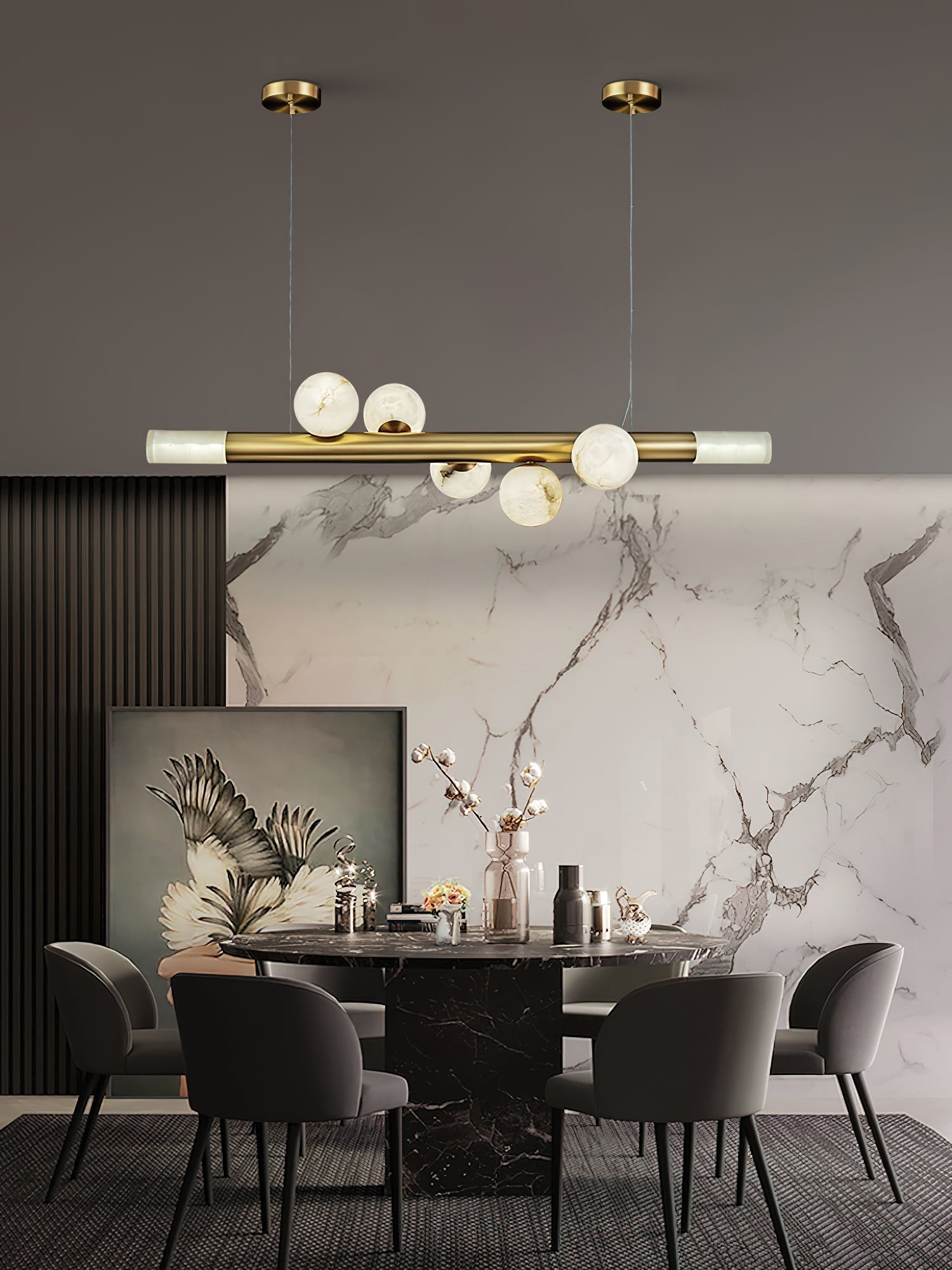 Avaros Modern Minimalist Alabaster Pendant Light - Letslighting