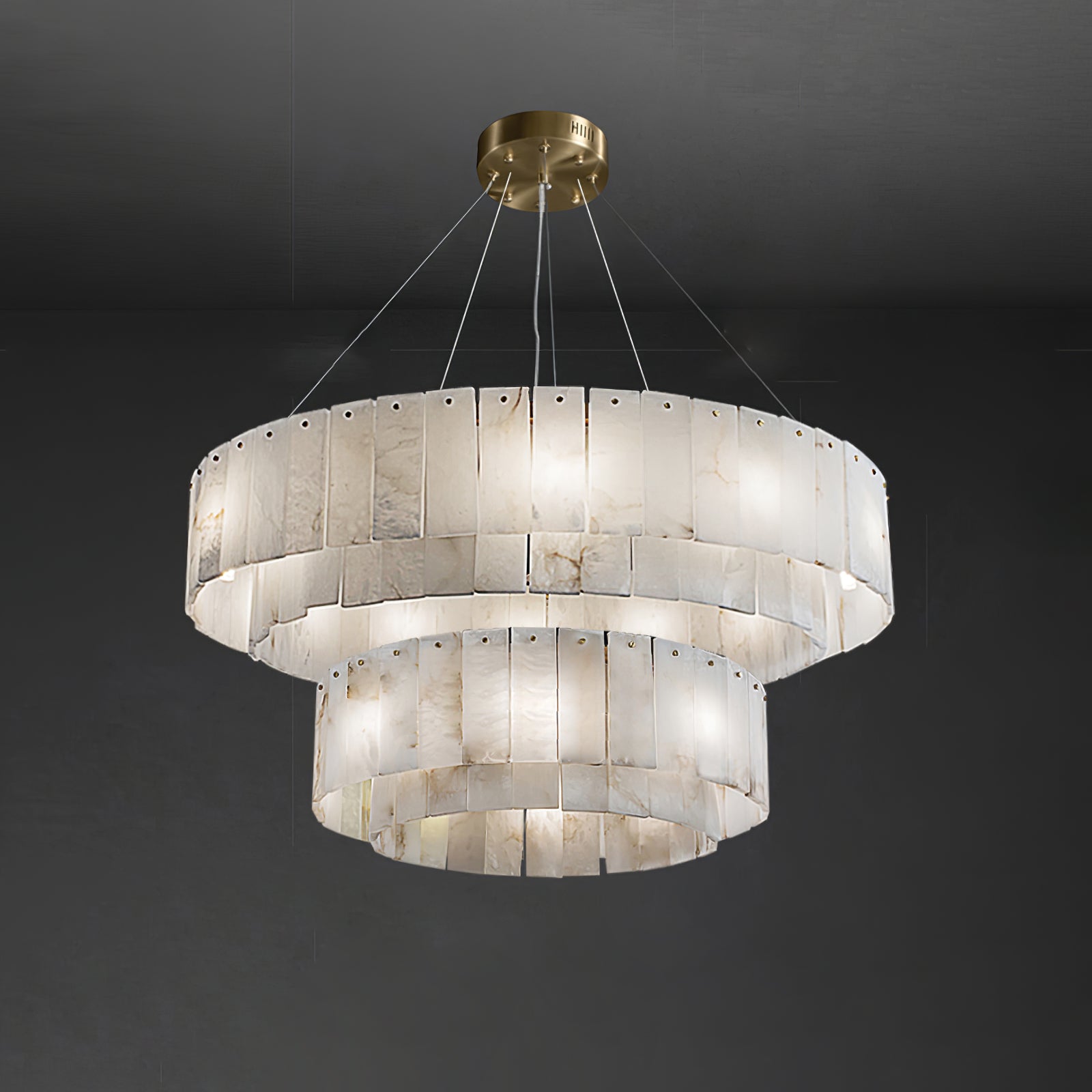 Zelaean Alabaster Round Pendant Light - Neutralighting
