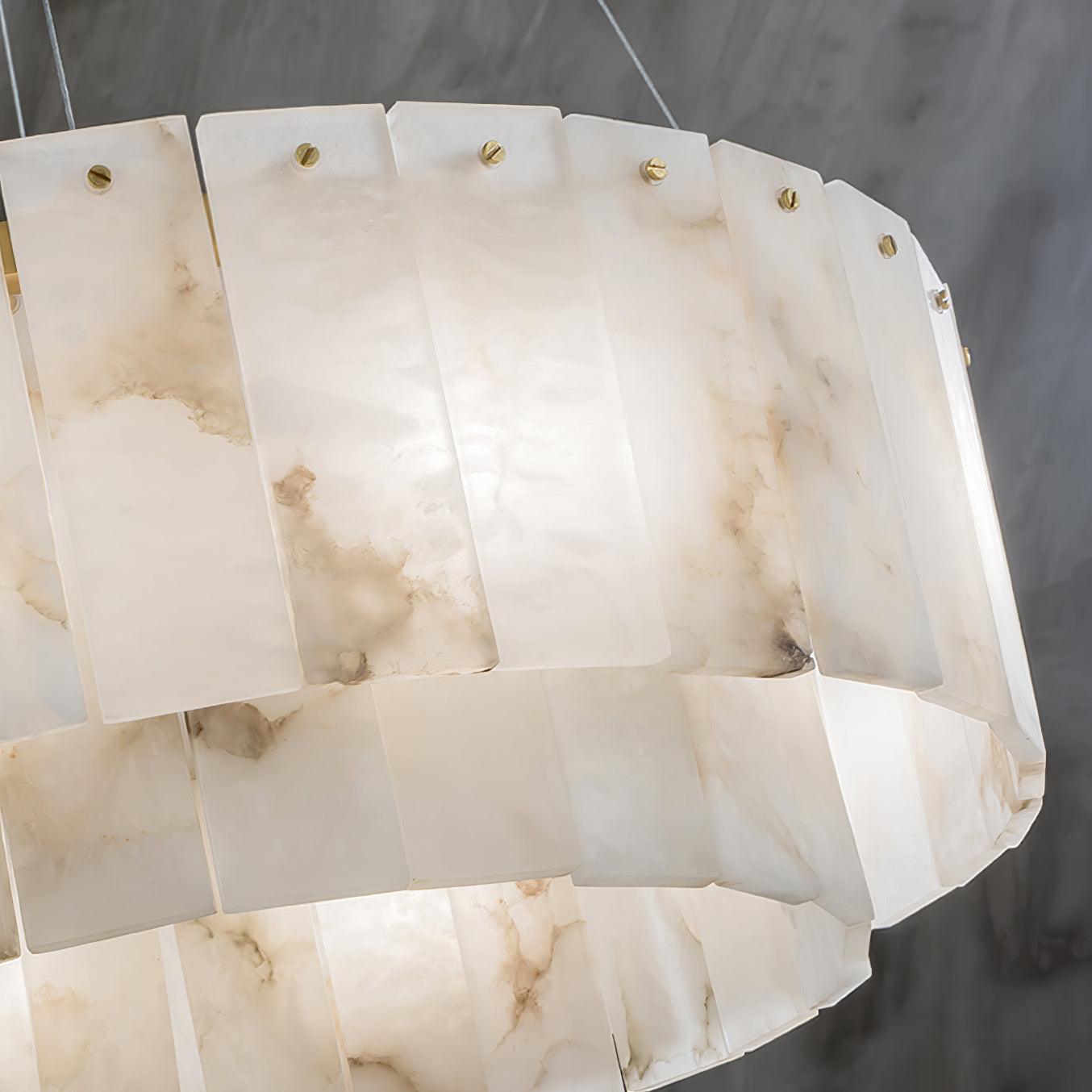 Zelaean Alabaster Round Pendant Light - Neutralighting