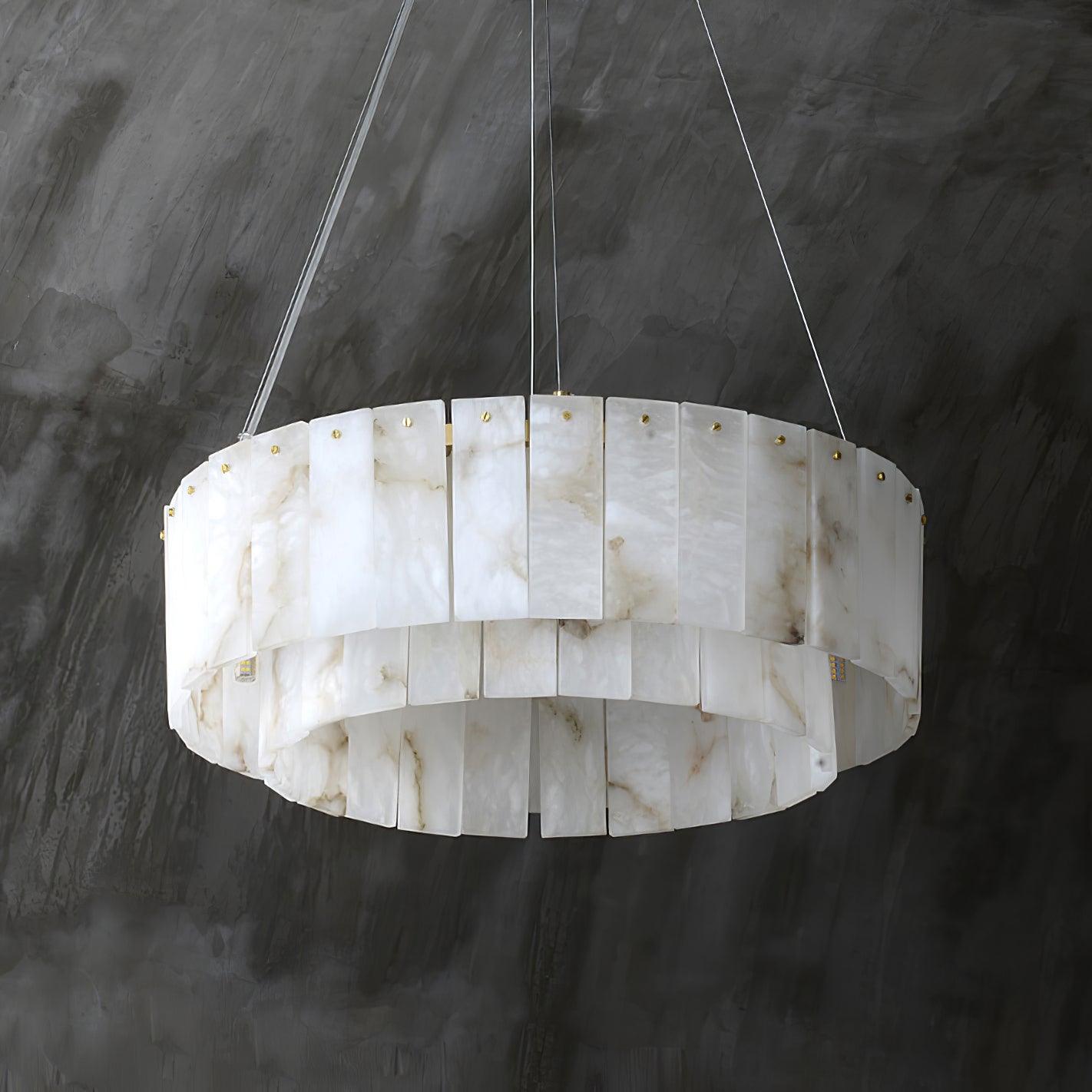 Zelaean Alabaster Round Pendant Light - Neutralighting