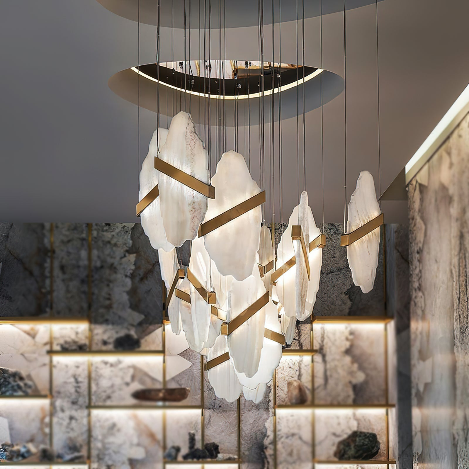 Olraeos Elegance Rock Jade Kronleuchter-Letslighting