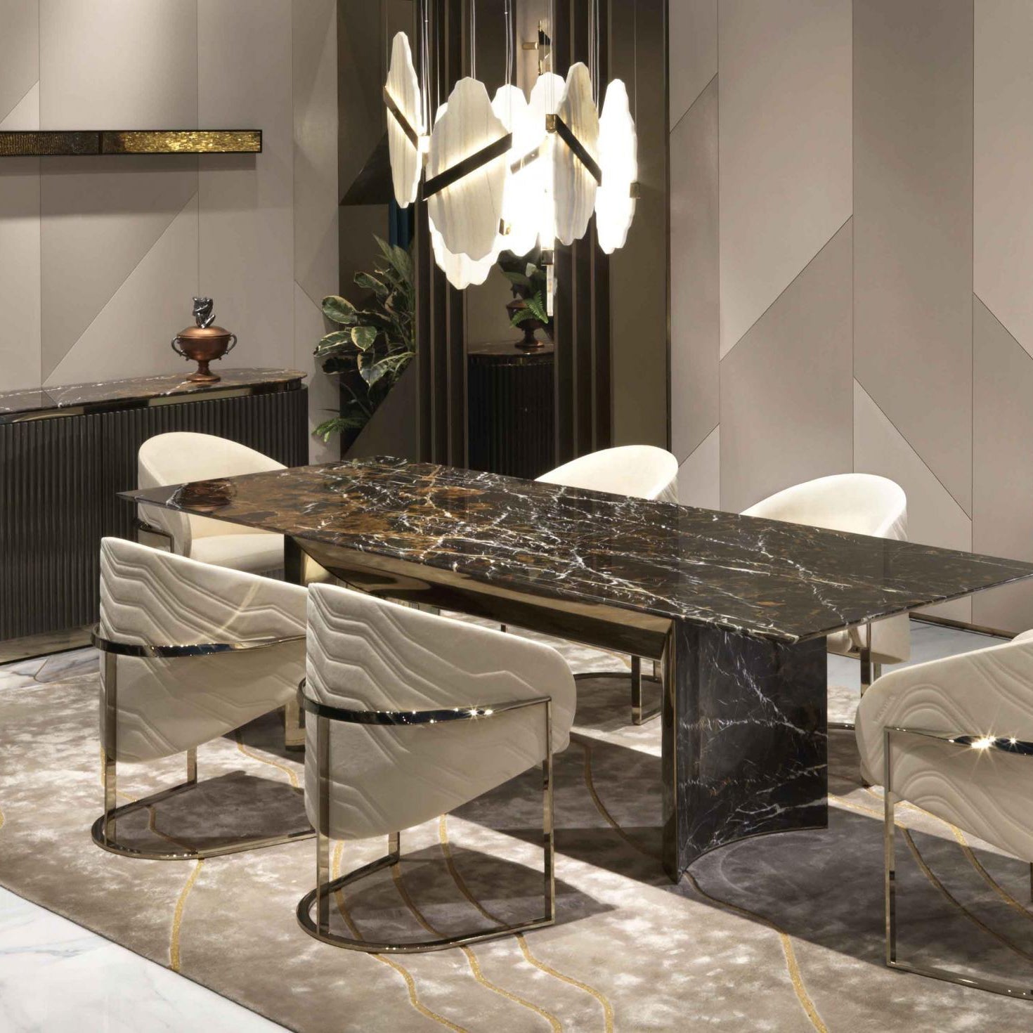 Olraeos Elegance Rock Jade Kronleuchter-Letslighting