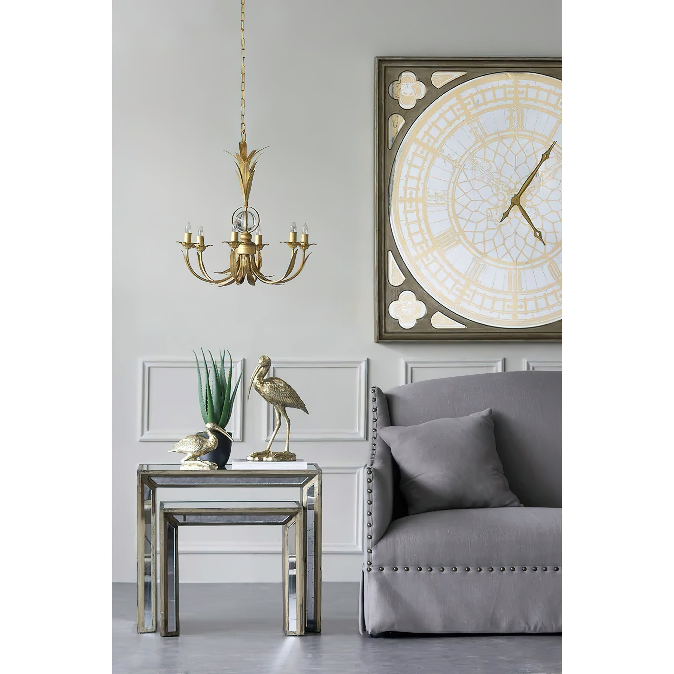 Zamarir Industrieller Vintage Kronleuchter mit 6 Leuchten-Letslighting