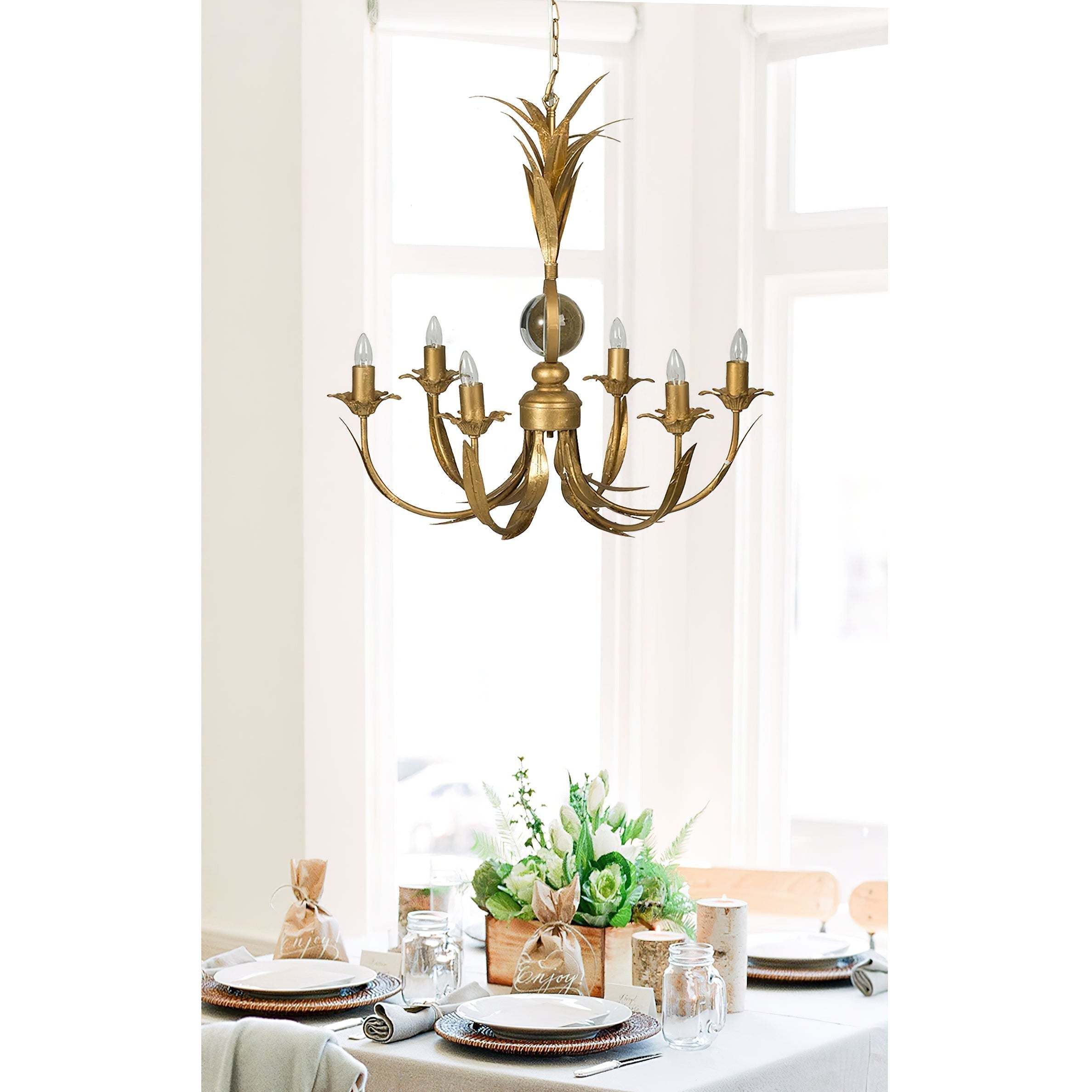 Zamarir Industrieller Vintage Kronleuchter mit 6 Leuchten-Letslighting