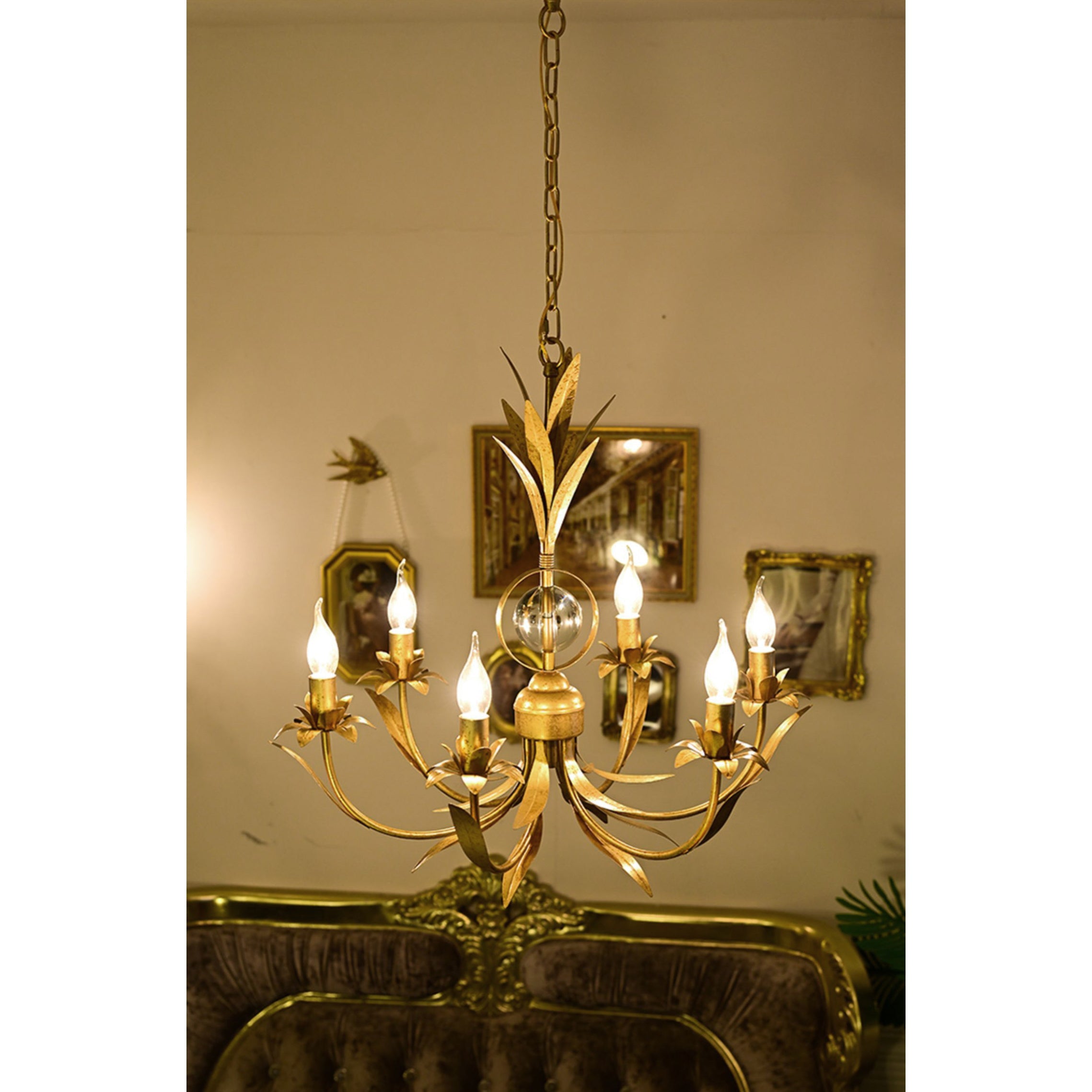 Zamarir Industrieller Vintage Kronleuchter mit 6 Leuchten-Letslighting
