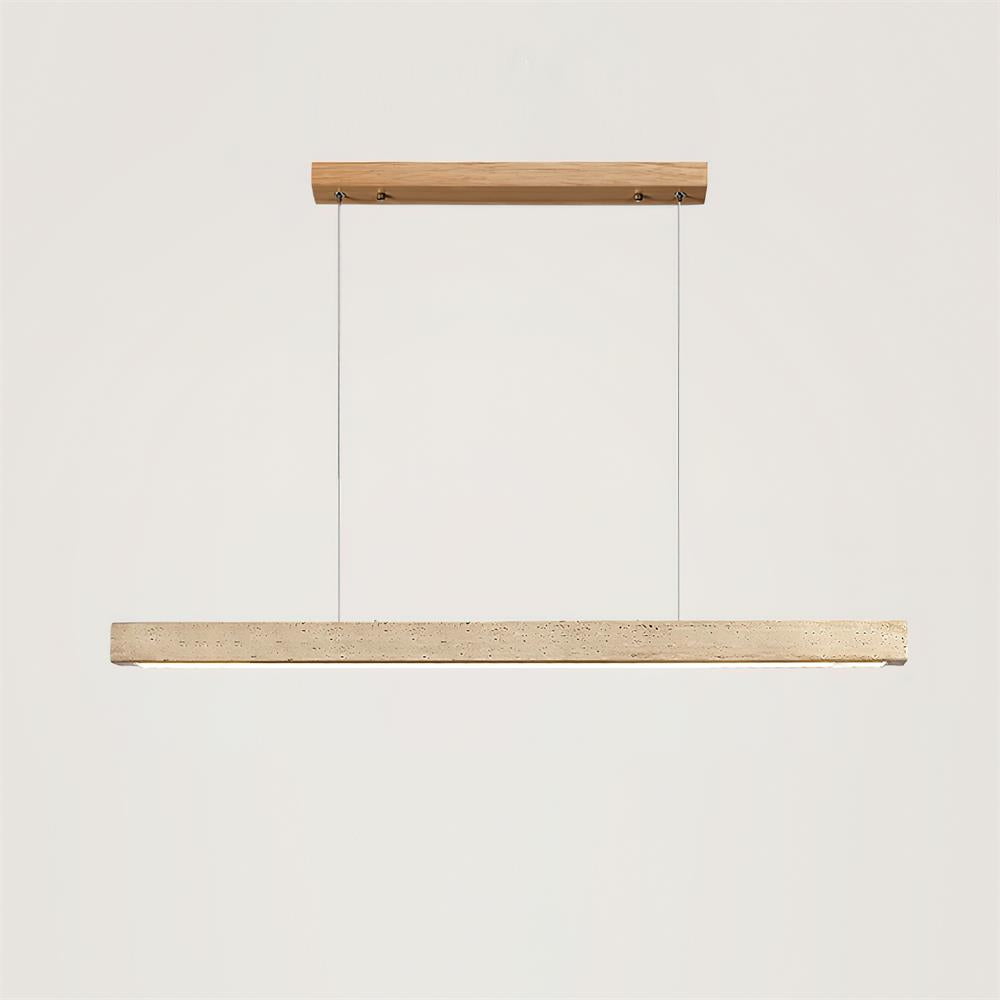 Delya Linear Travertine Pendant Lamp - Letslighting