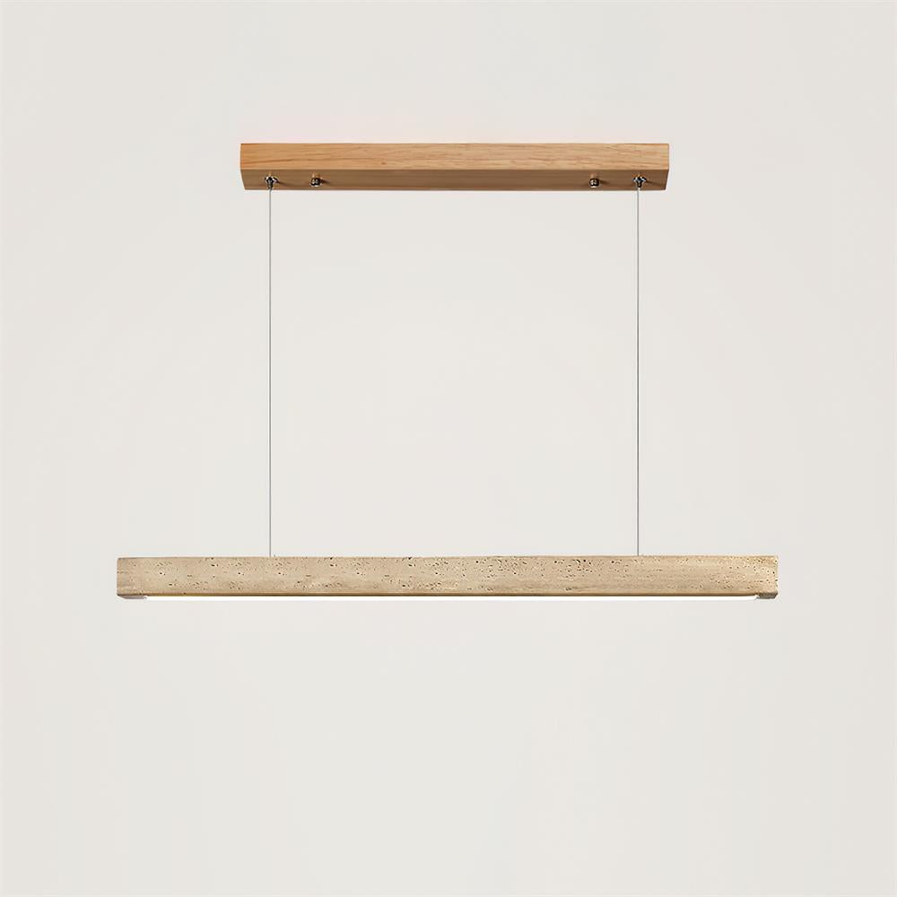 Delya Linear Travertine Pendant Lamp - Letslighting
