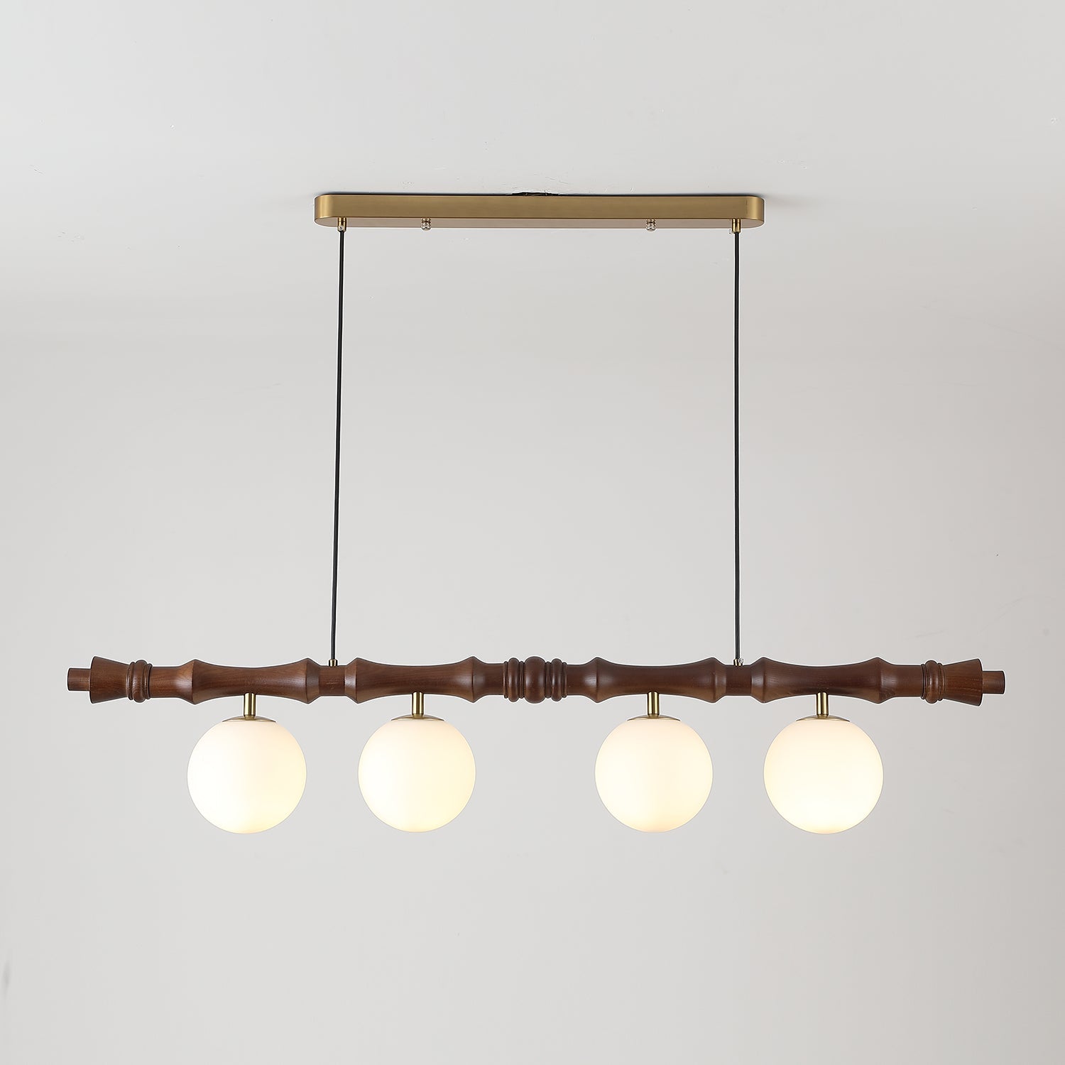 Bivio Pendelleuchte Holz Kugel Lineare Kronleuchter-Letslighting
