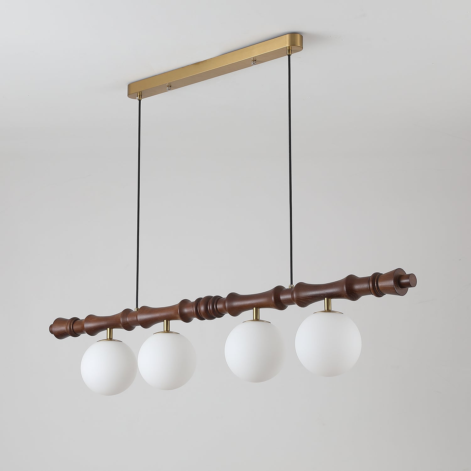 Bivio Pendelleuchte Holz Kugel Lineare Kronleuchter-Letslighting