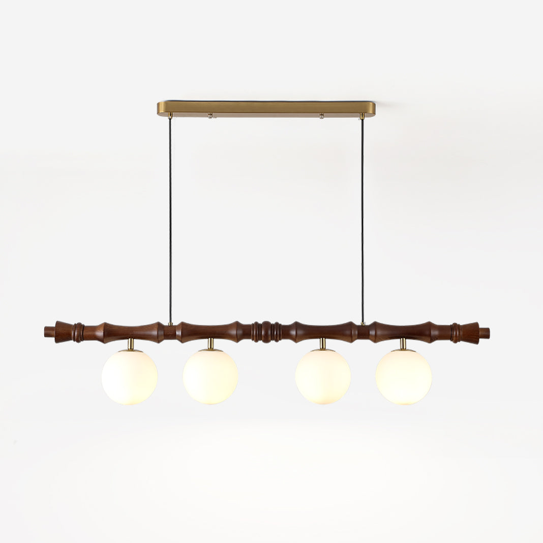 Bivio Pendelleuchte Holz Kugel Lineare Kronleuchter-Letslighting