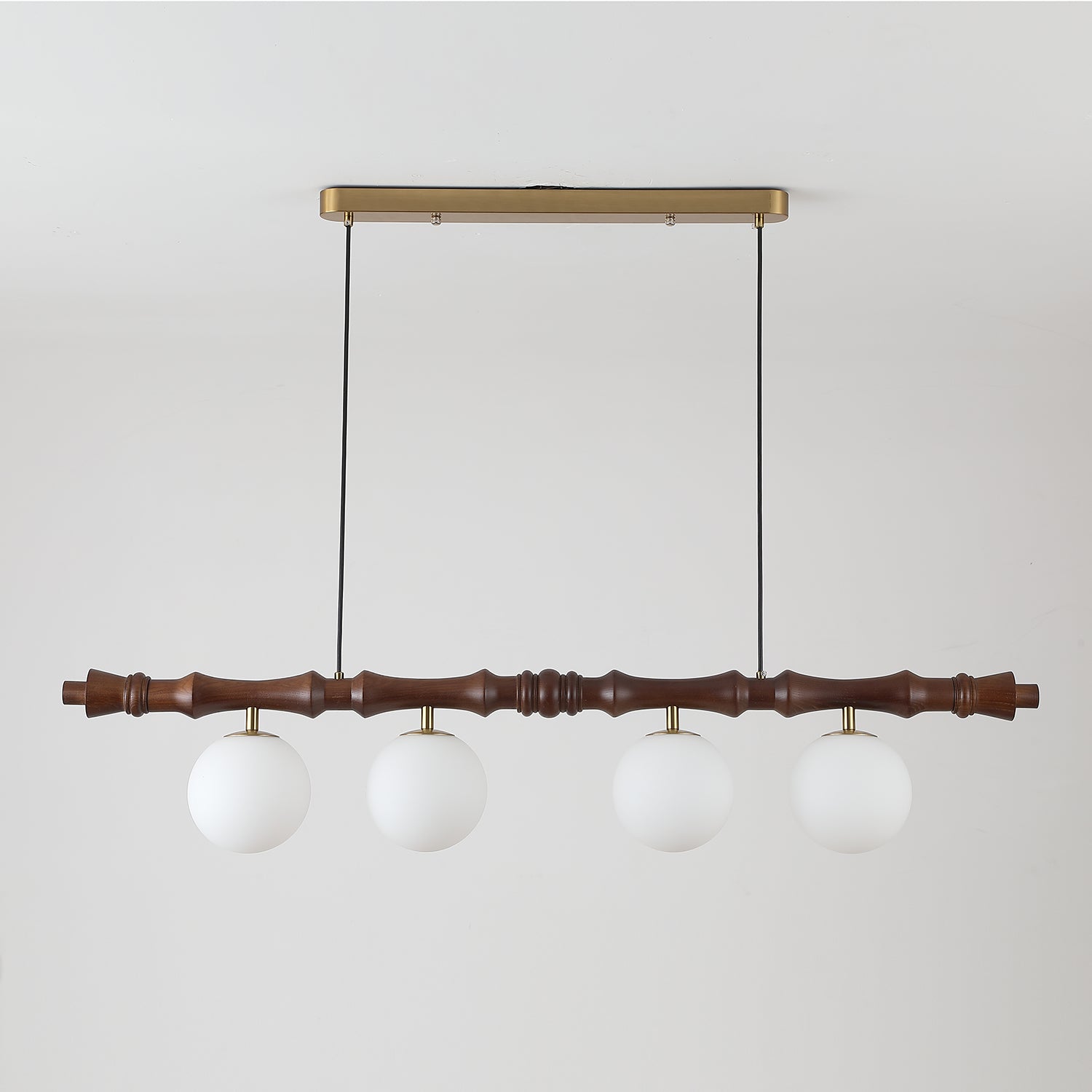 Bivio Pendelleuchte Holz Kugel Lineare Kronleuchter-Letslighting