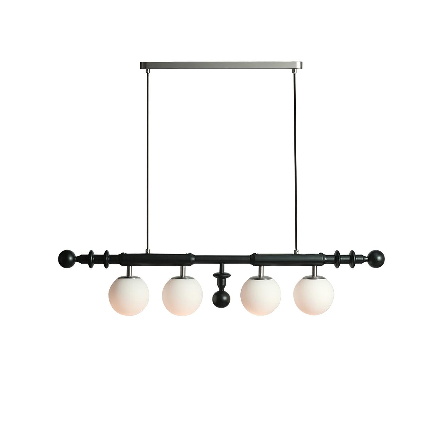 Lustra Kronleuchter Römisch Säule Walnuss Holz Glas-Letslighting